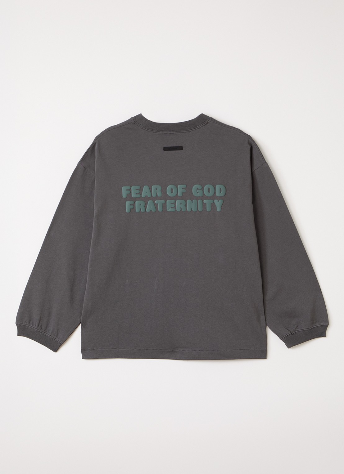 Fear of God Essentials Longsleeve met front- en backprint - voorkant 2 grijs