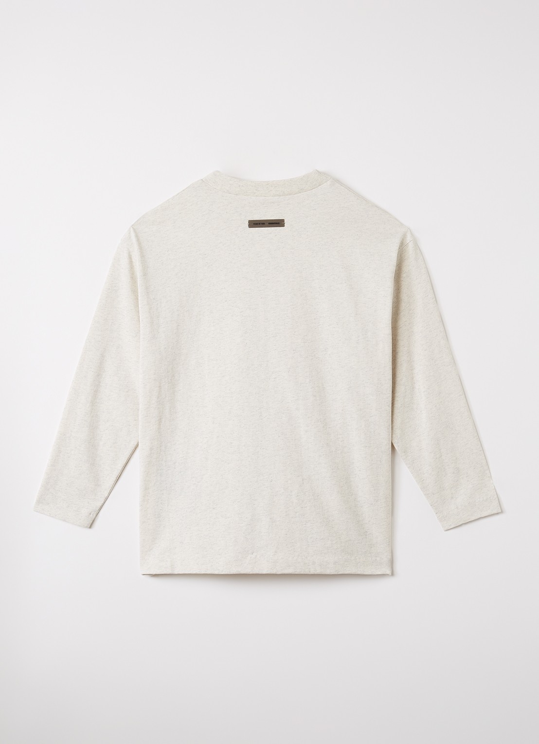 Fear of God Essentials Longsleeve met logo - voorkant 2 grijsmele