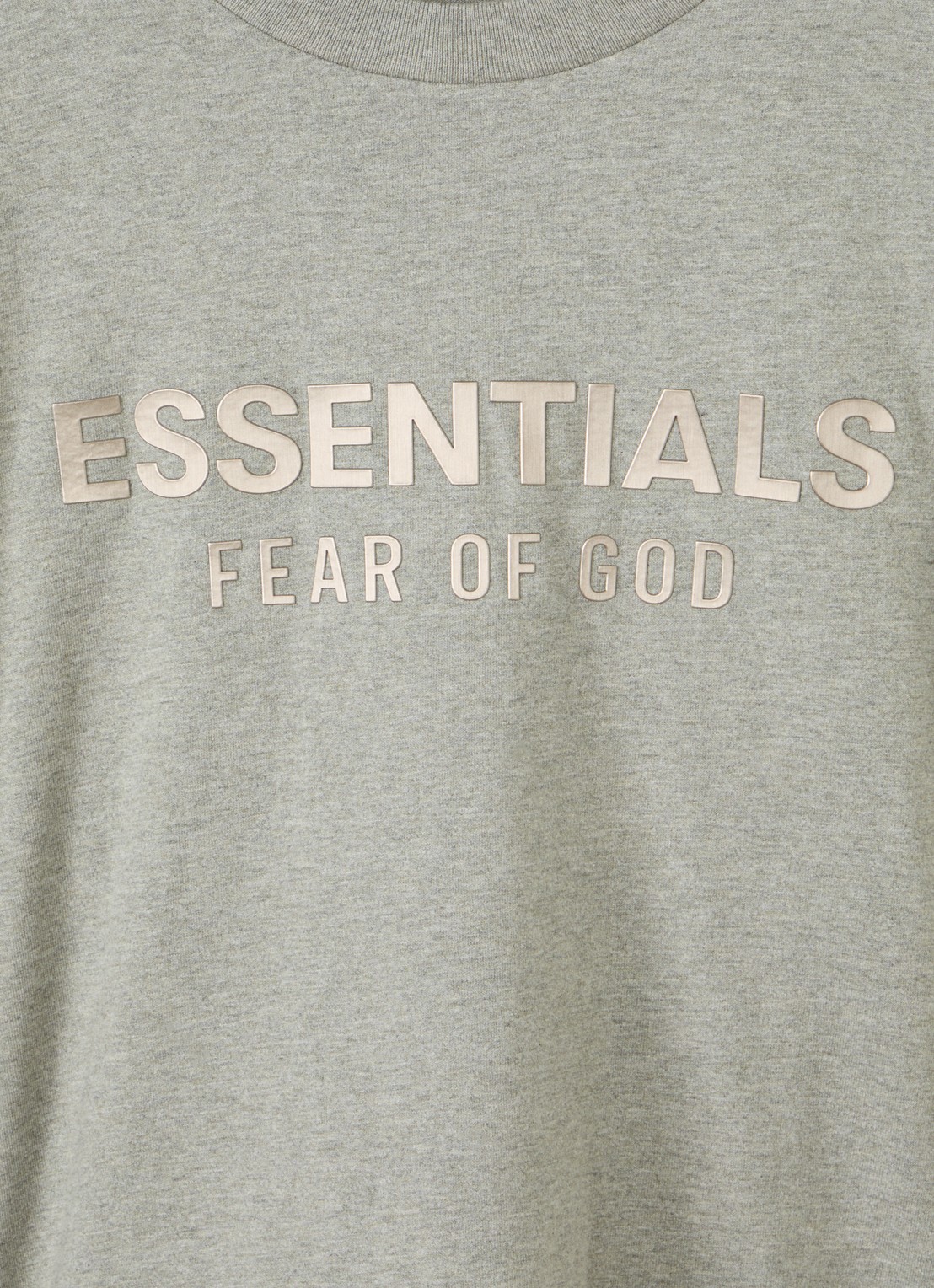 Fear of God Essentials Longsleeve met logoprint - detail 3 grijsmele