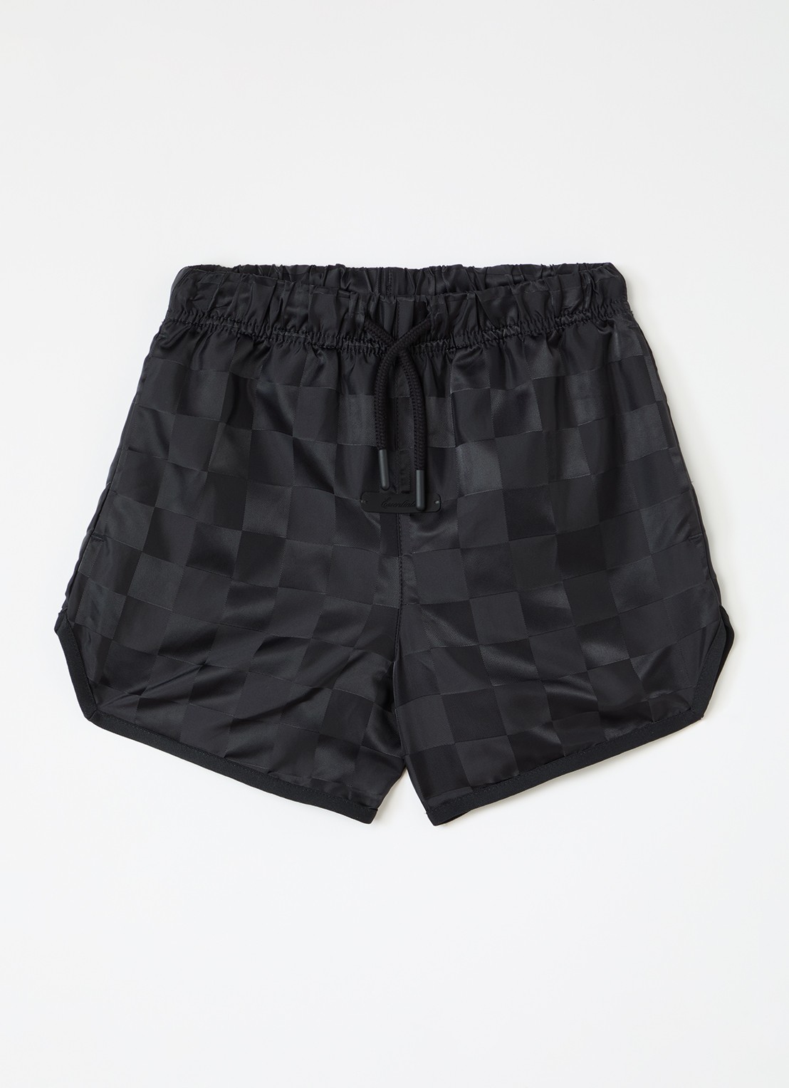 Fear of God Essentials Loose fit korte broek met ruitdessin - voorkant 2 zwart