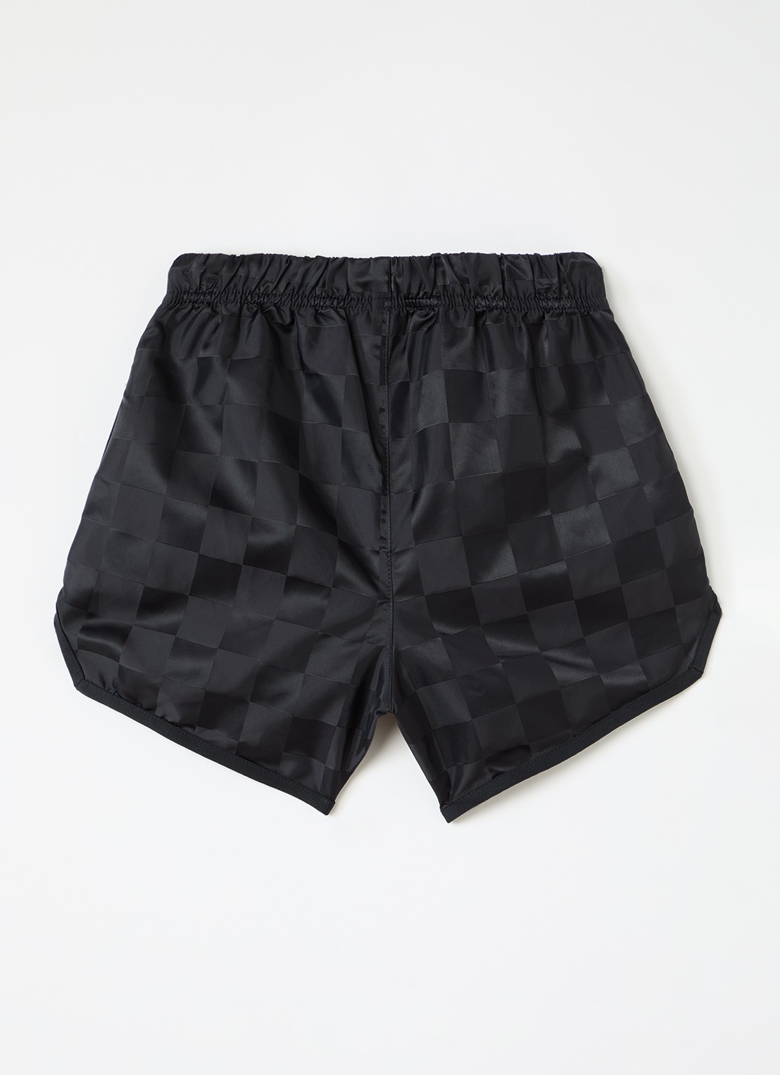 Fear of God Essentials Loose fit korte broek met ruitdessin - voorkant 3 zwart