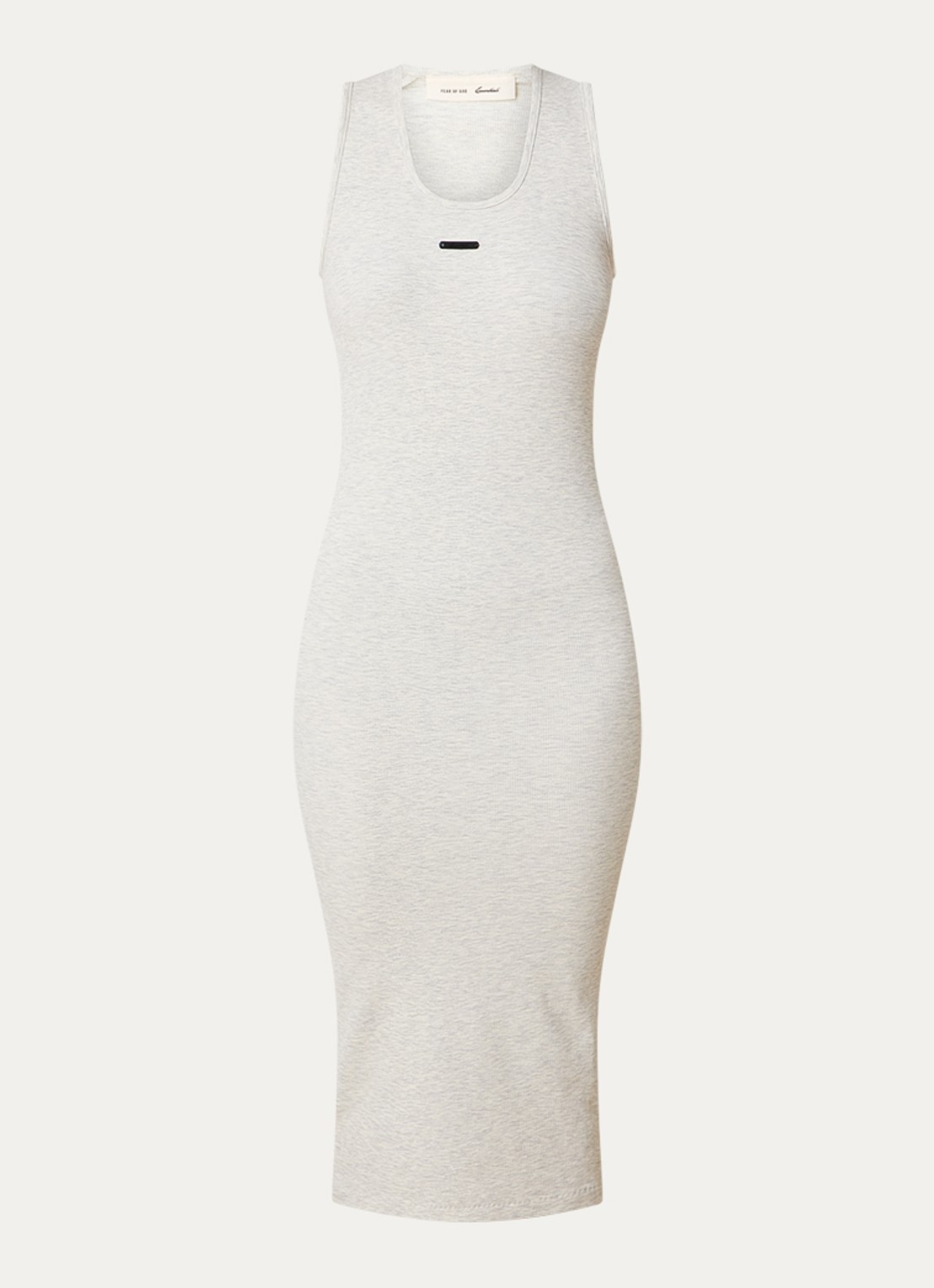 Fear of God Essentials Midi jurk met ronde hals - voorkant 2 gebroken wit