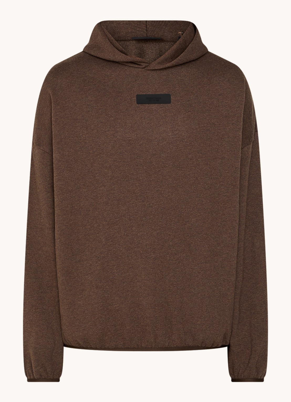 Fear of God Essentials Oversized hoodie met logo - voorkant bruin