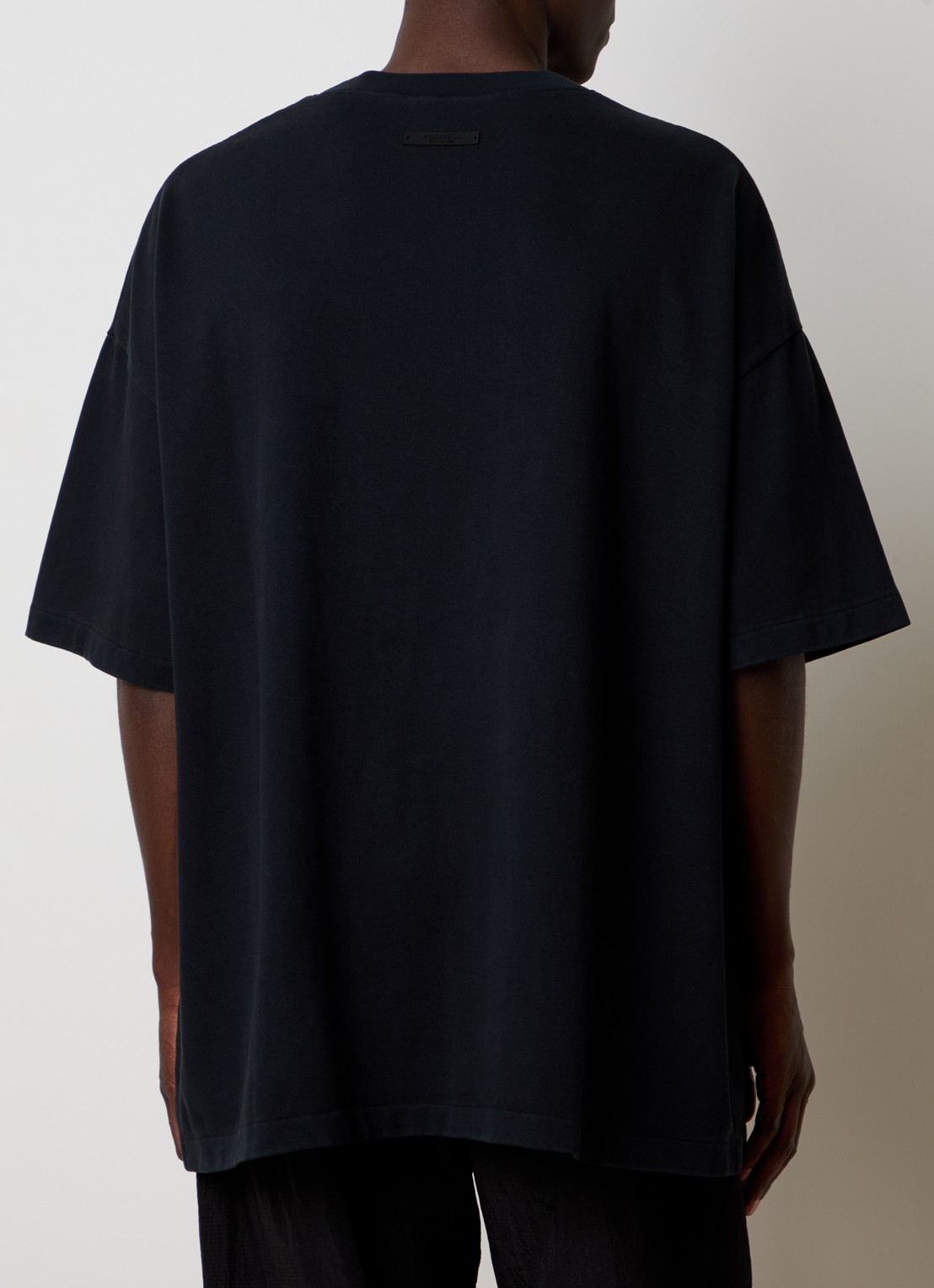 Fear of God Essentials Oversized T-shirt met logoprint - achterkant 5 zwart