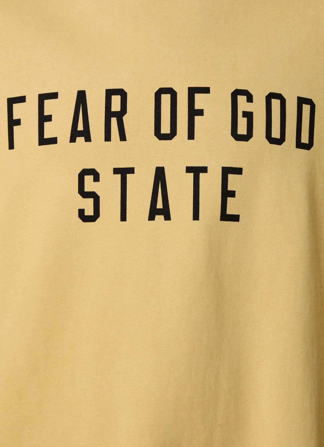 Fear of God Essentials Oversized T-shirt met logoprint - detail 5 okergeel