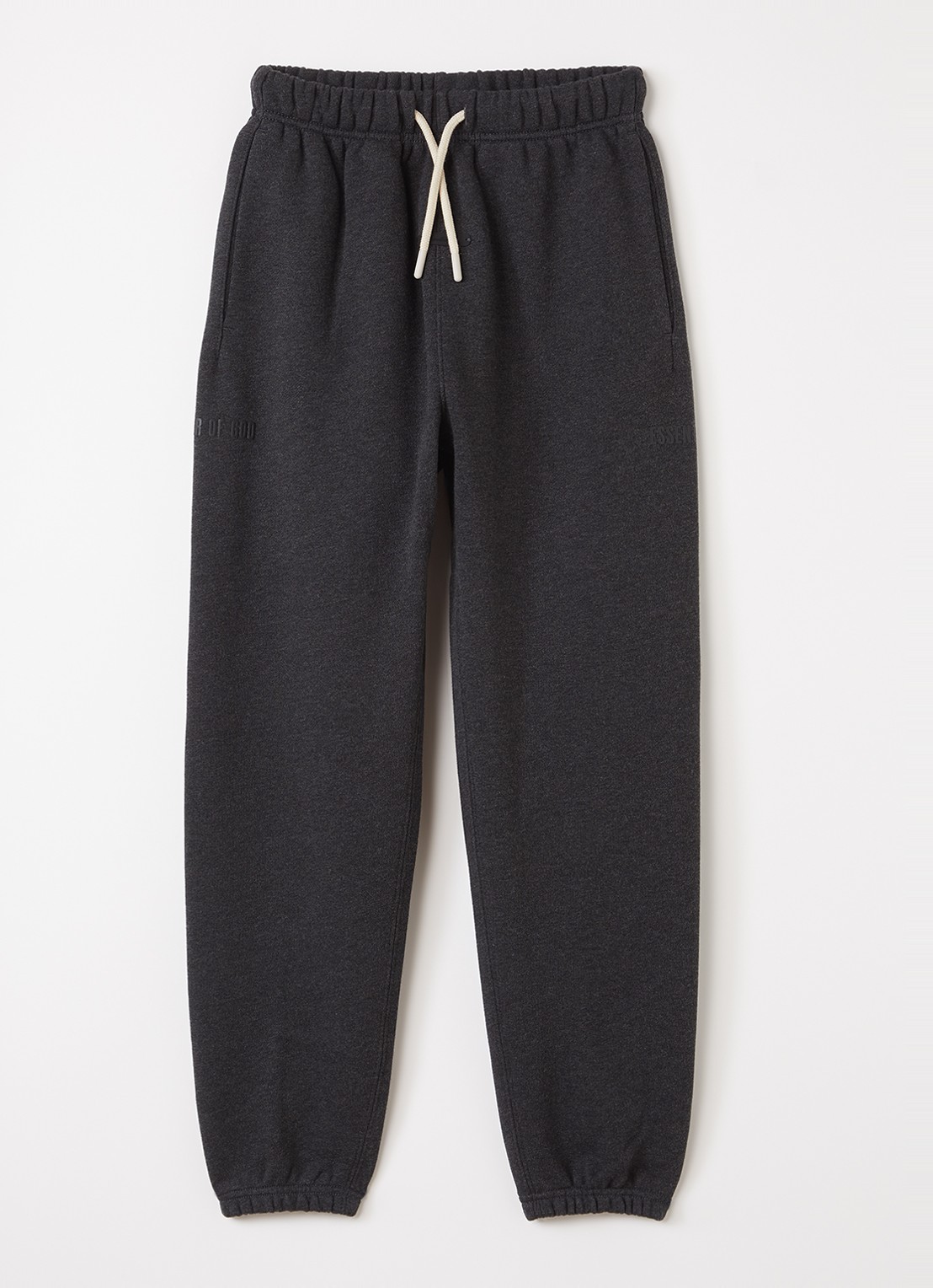 Fear of God Essentials Regular fit joggingbroek met steekzakken - voorkant 2 donkergrijs