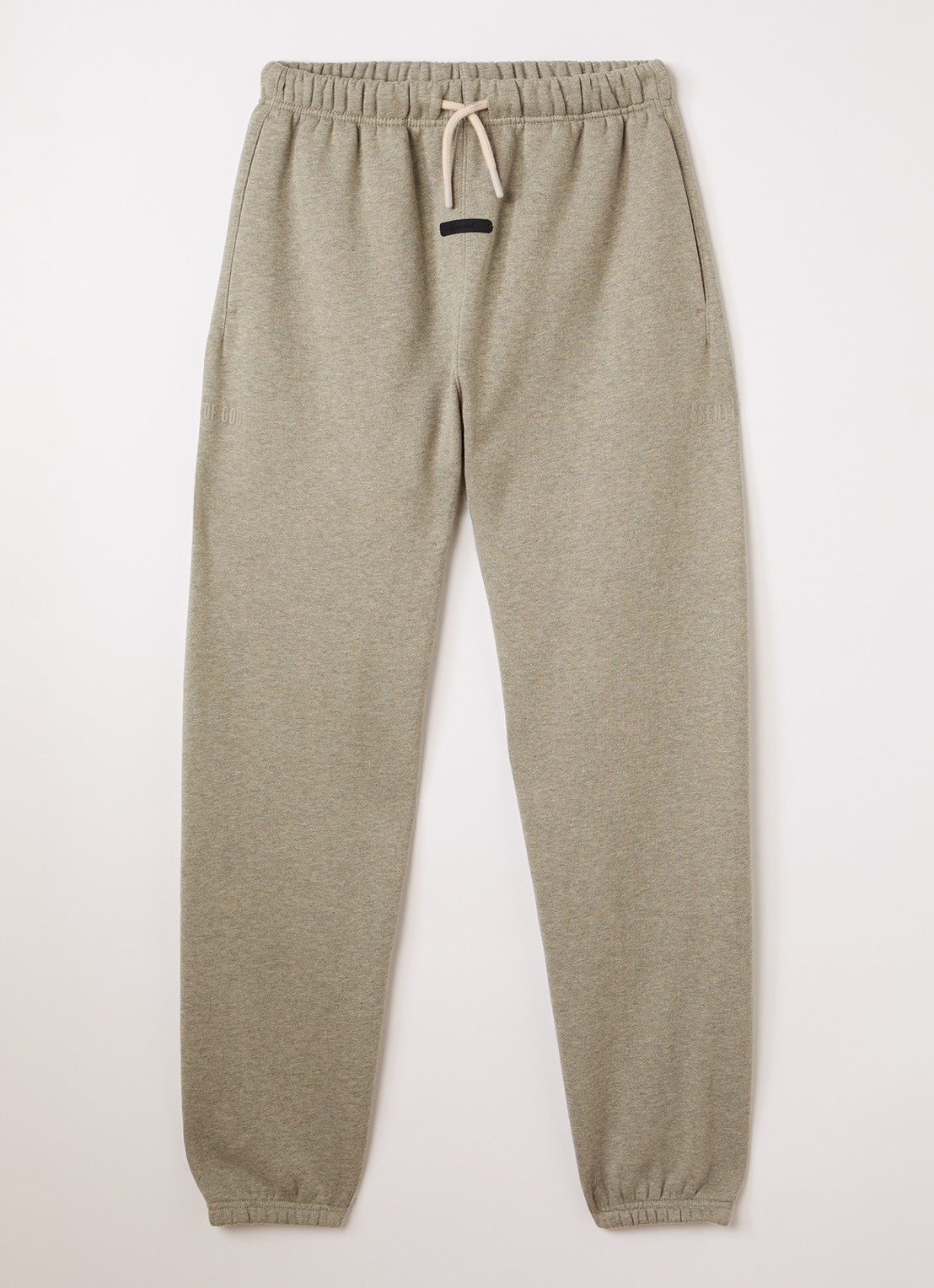 Fear of God Essentials Regular fit joggingbroek met steekzakken - voorkant 2 khaki