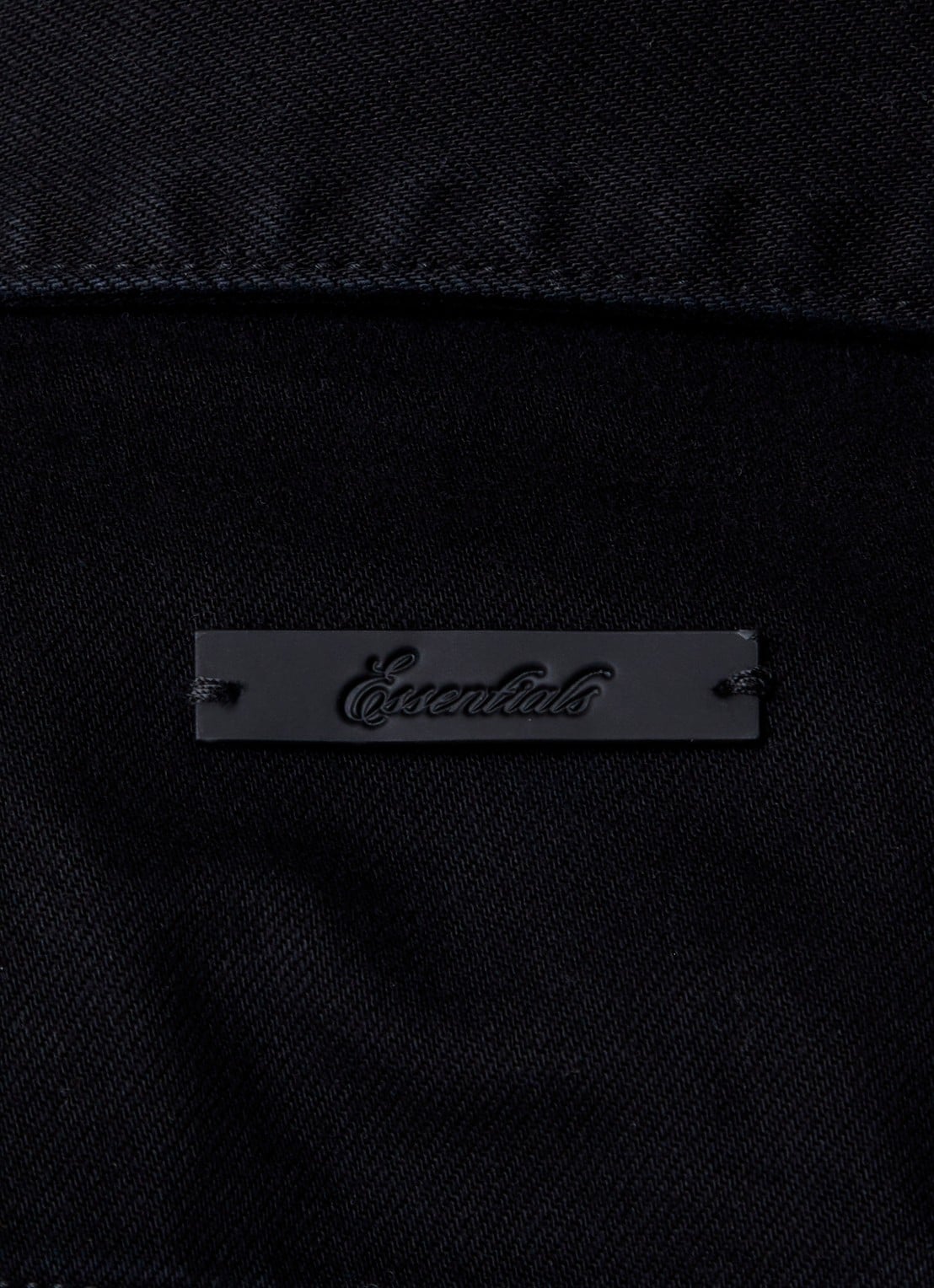 Fear of God Essentials Spijkerjas met borstzakken - detail 5 zwart