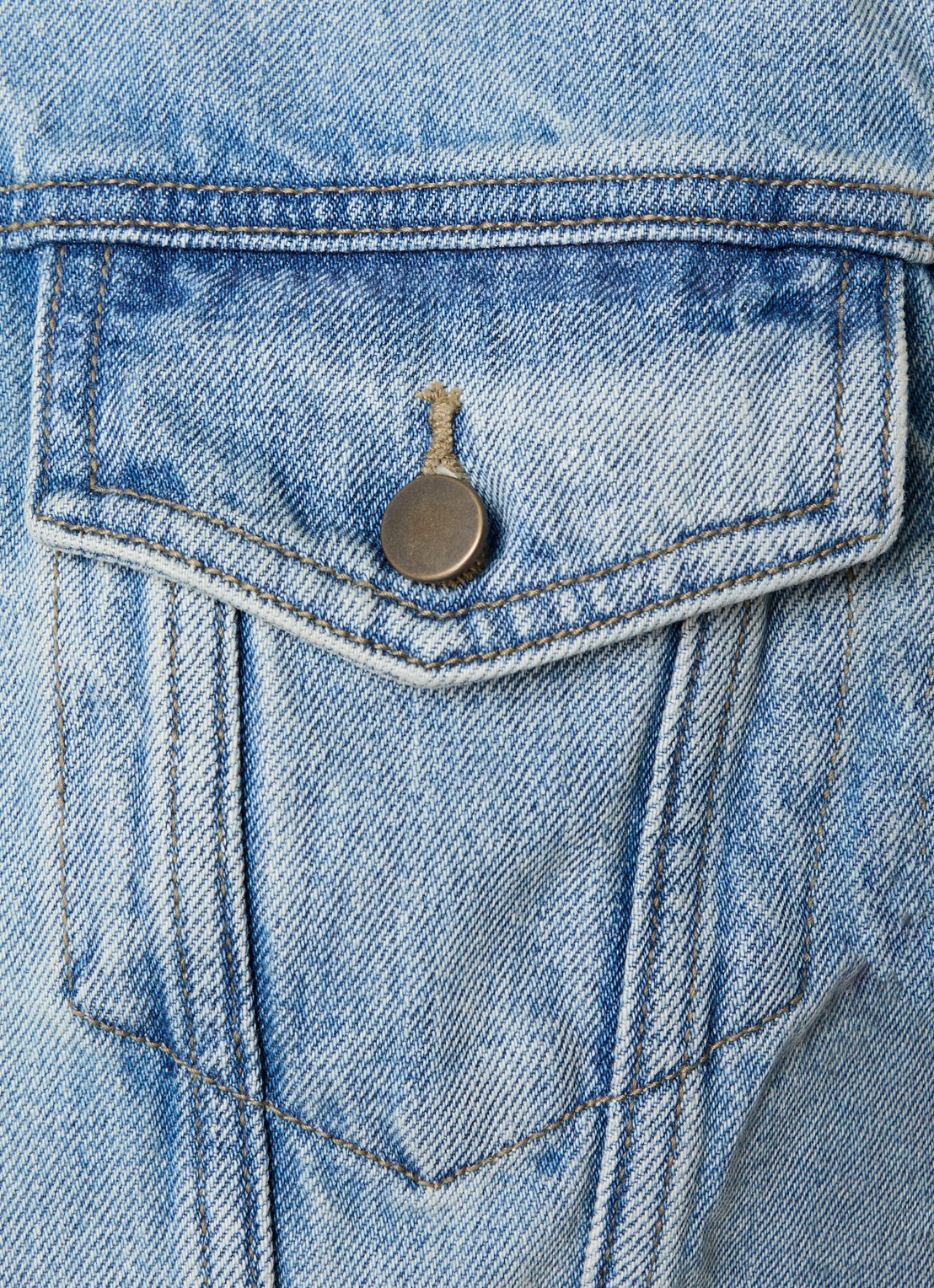 Fear of God Essentials Spijkerjas met steekzakken - detail 6 indigo