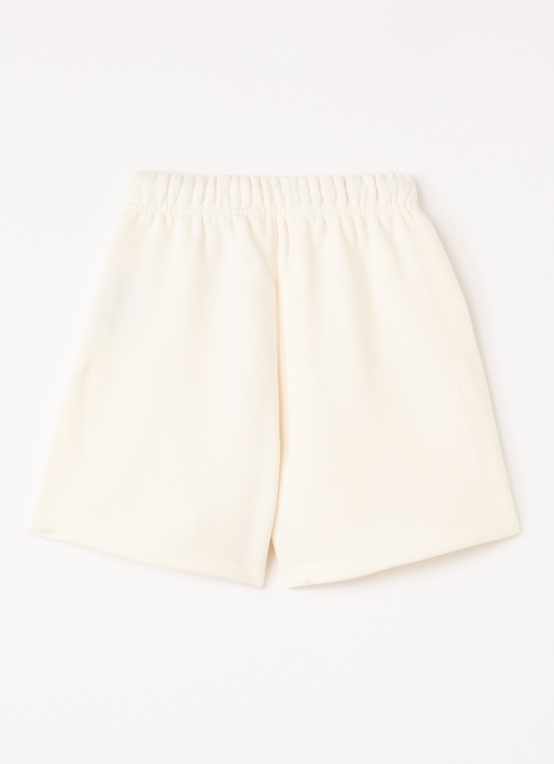 Fear of God Essentials Straight fit korte joggingbroek met logo - voorkant 3 beige