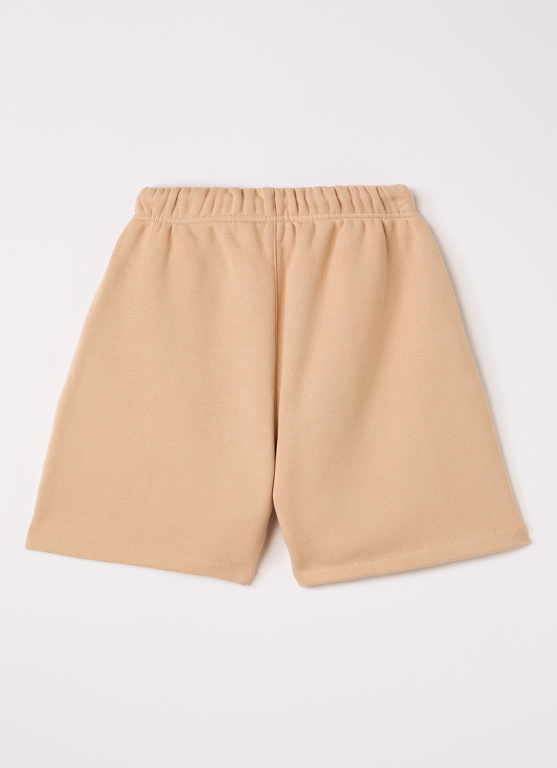 Fear of God Essentials Straight fit korte joggingbroek met logo - voorkant 2 camel
