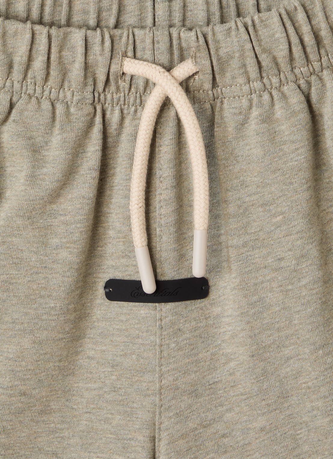 Fear of God Essentials Straight fit korte joggingbroek met logo - detail 3 khaki
