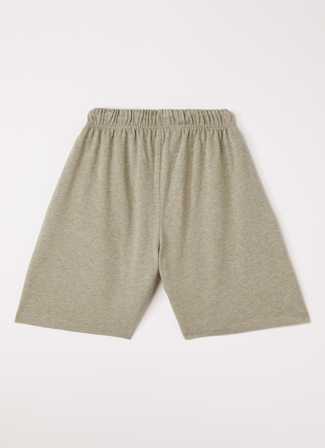 Fear of God Essentials Straight fit korte joggingbroek met logo - voorkant 2 khaki