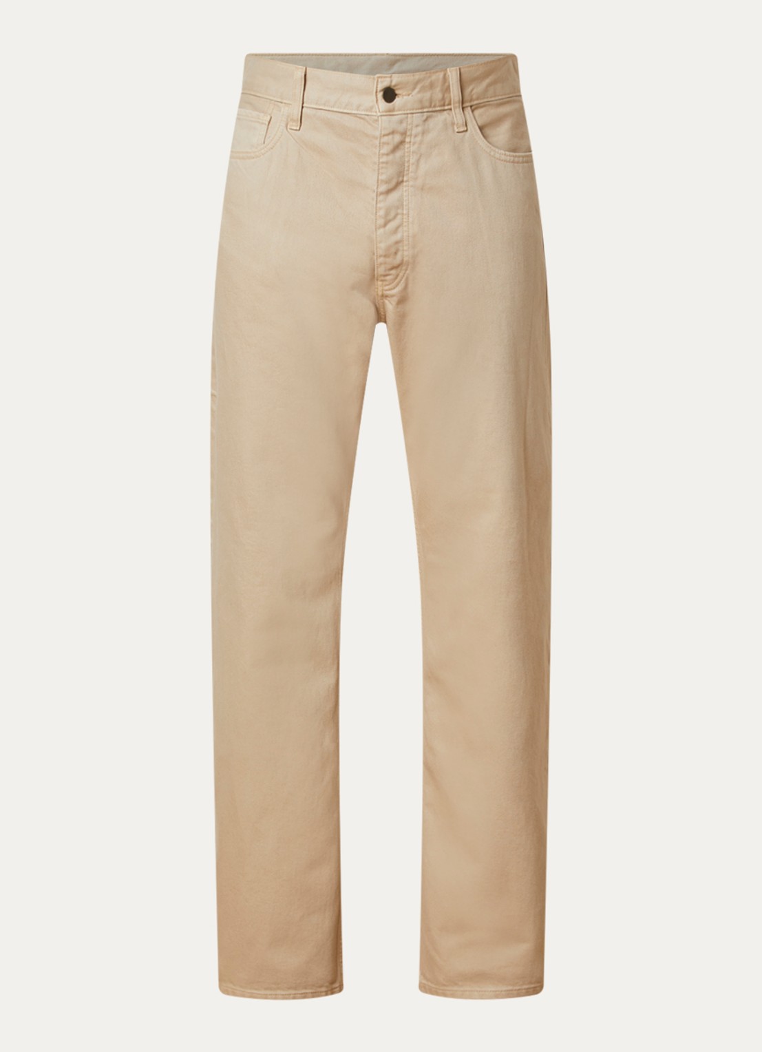 Fear of God Essentials Straight leg jeans met gekleurde wassing - voorkant beige