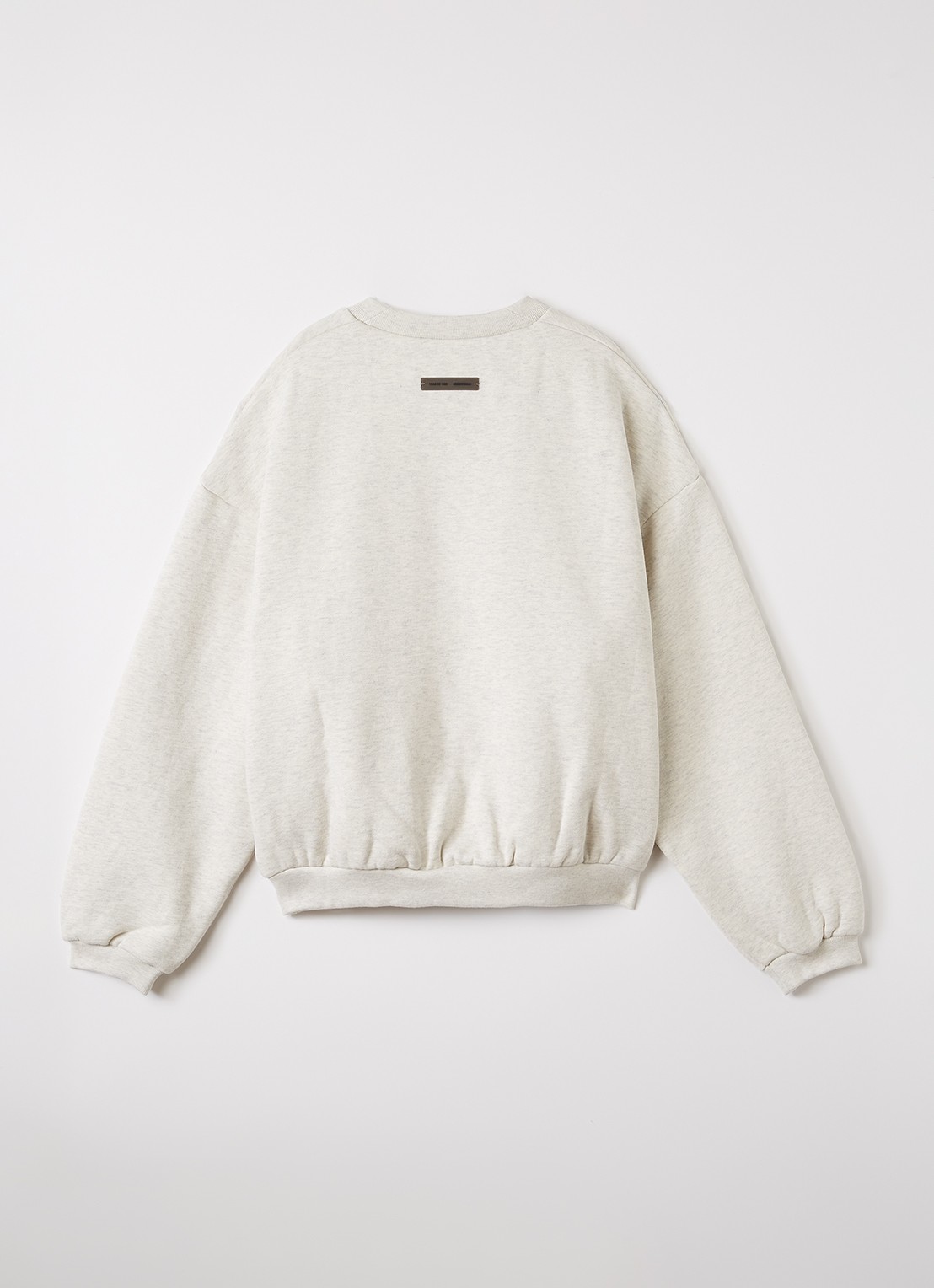 Fear of God Essentials Sweater met logoprint - voorkant 2 grijsmele
