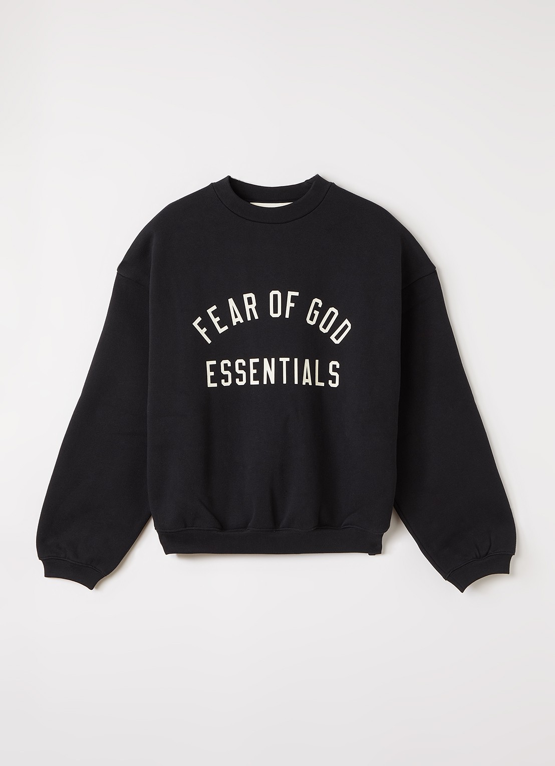 Fear of God Essentials Sweater met logoprint  - voorkant 2 zwart
