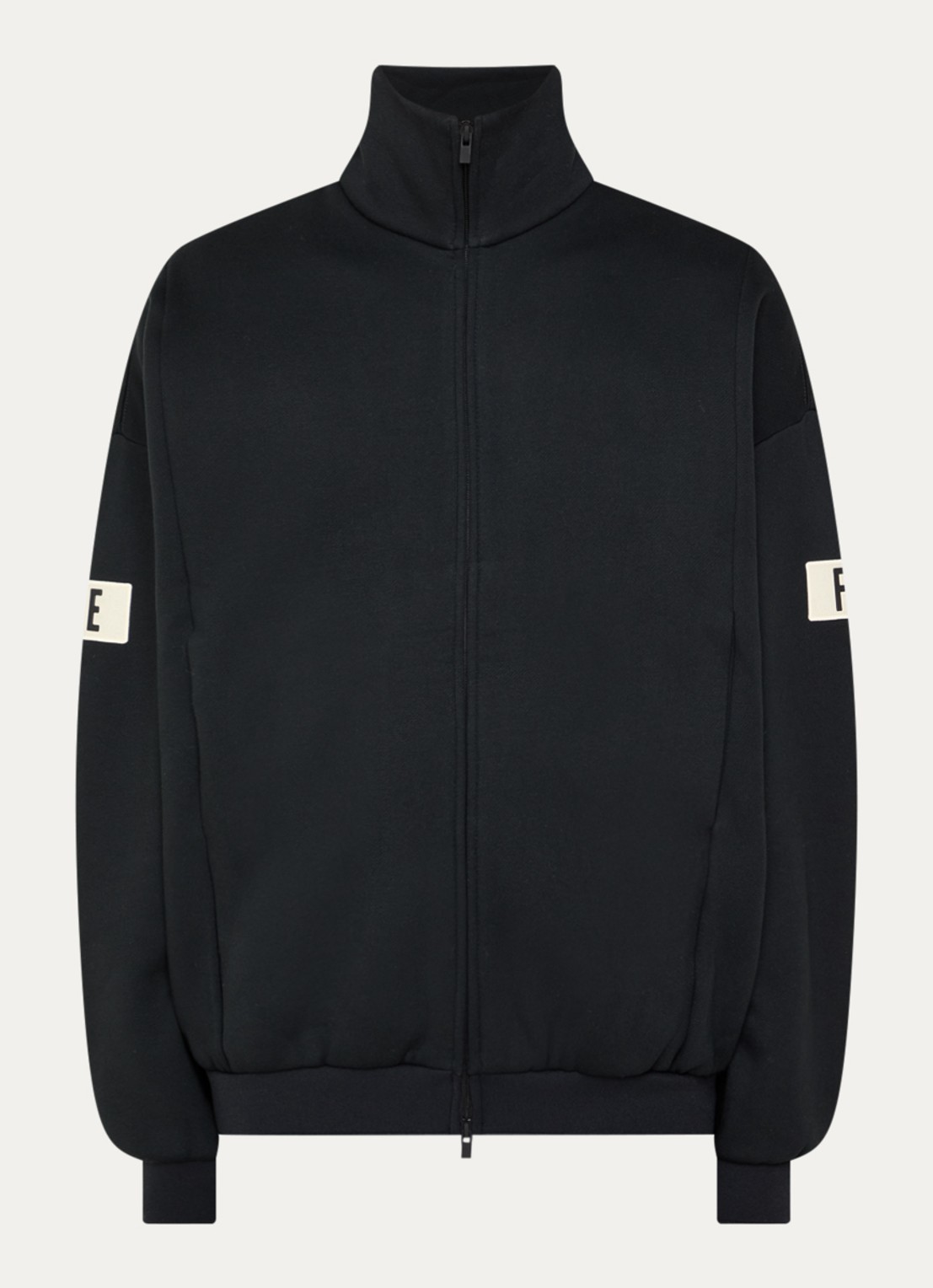 Fear of God Essentials Sweatvest met backprint en steekzakken - voorkant zwart