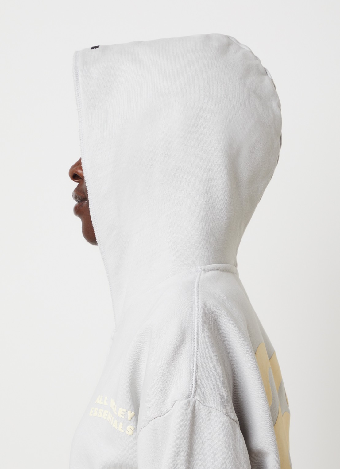 Fear of God Essentials Sweatvest met front- en backprint - detail 5 lichtblauw
