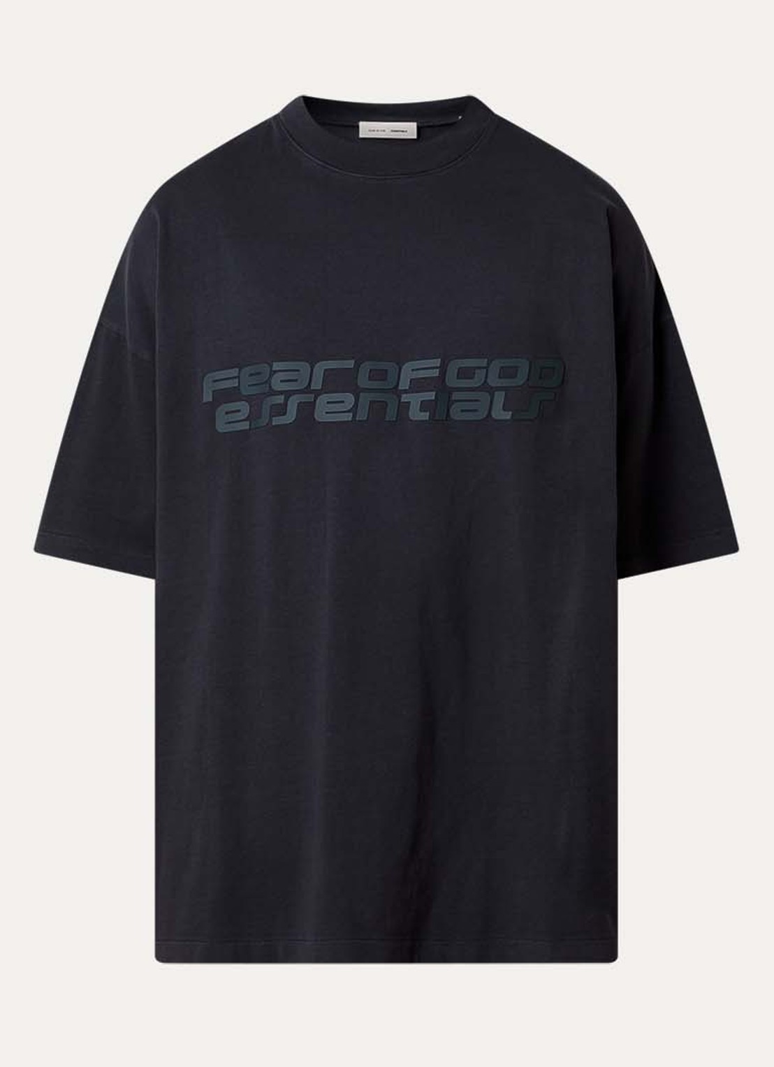 Fear of God Essentials T-shirt met front- en backprint - voorkant 4 antraciet