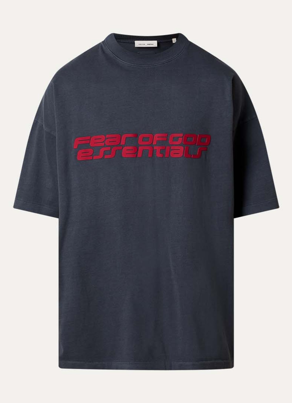 Fear of God Essentials T-shirt met front- en backprint - voorkant 2 grijs