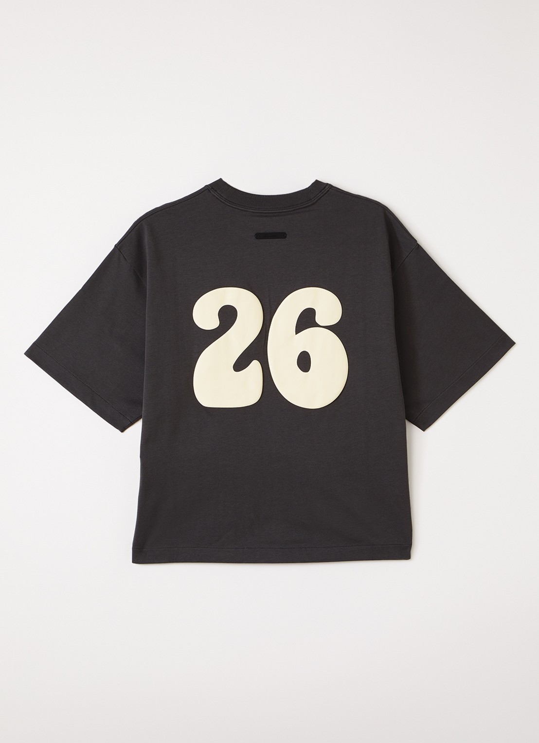 Fear of God Essentials T-shirt met front- en backprint - voorkant 2 donkergrijs