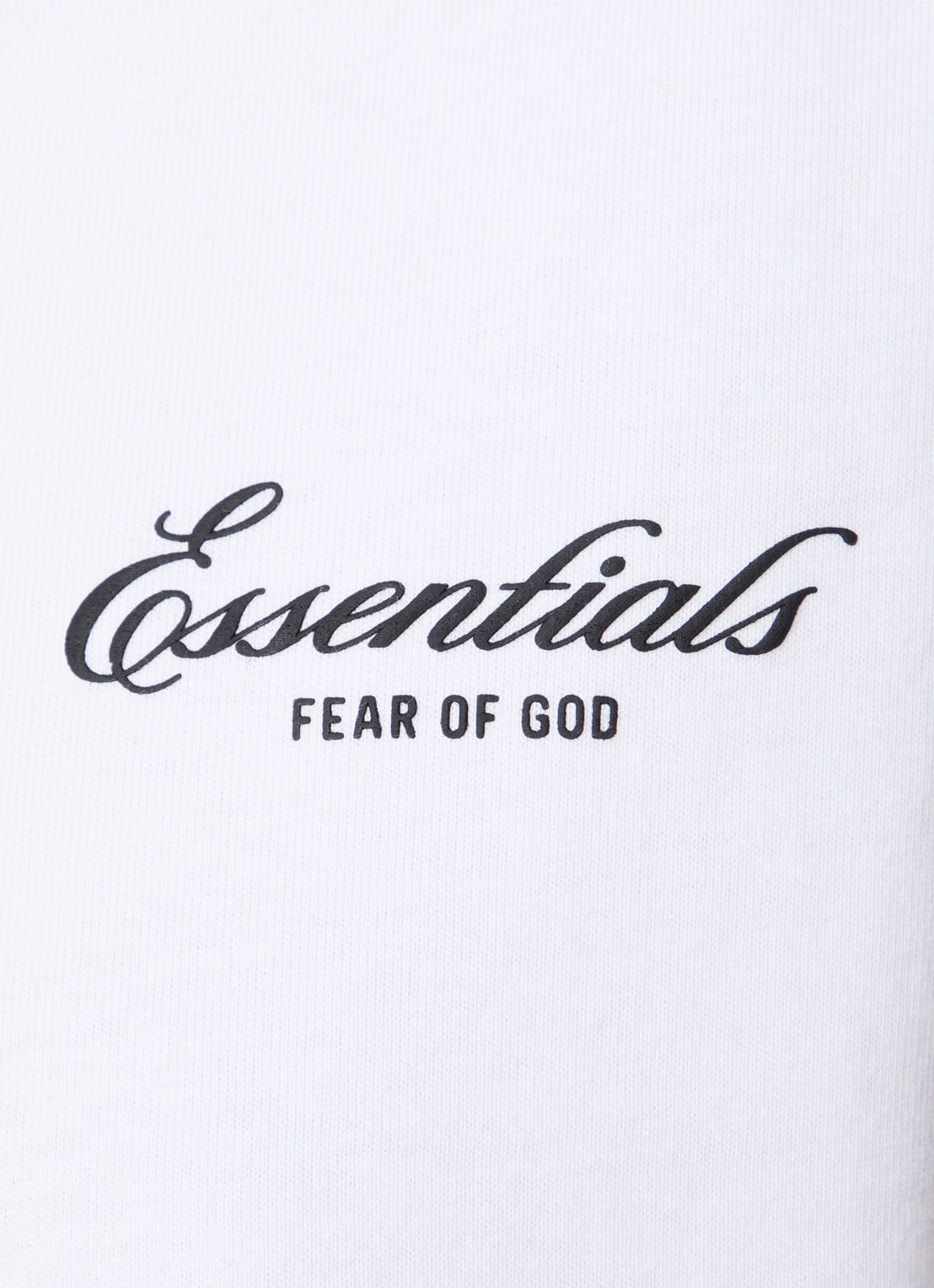 Fear of God Essentials T-shirt met logo en ronde hals - detail 5 wit