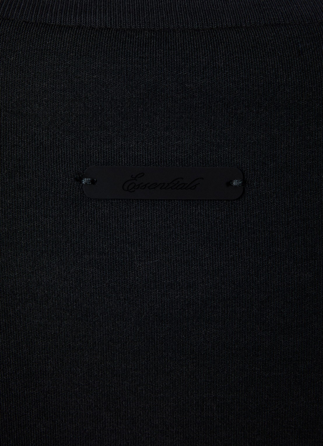 Fear of God Essentials T-shirt met logo en ronde hals - detail 4 zwart