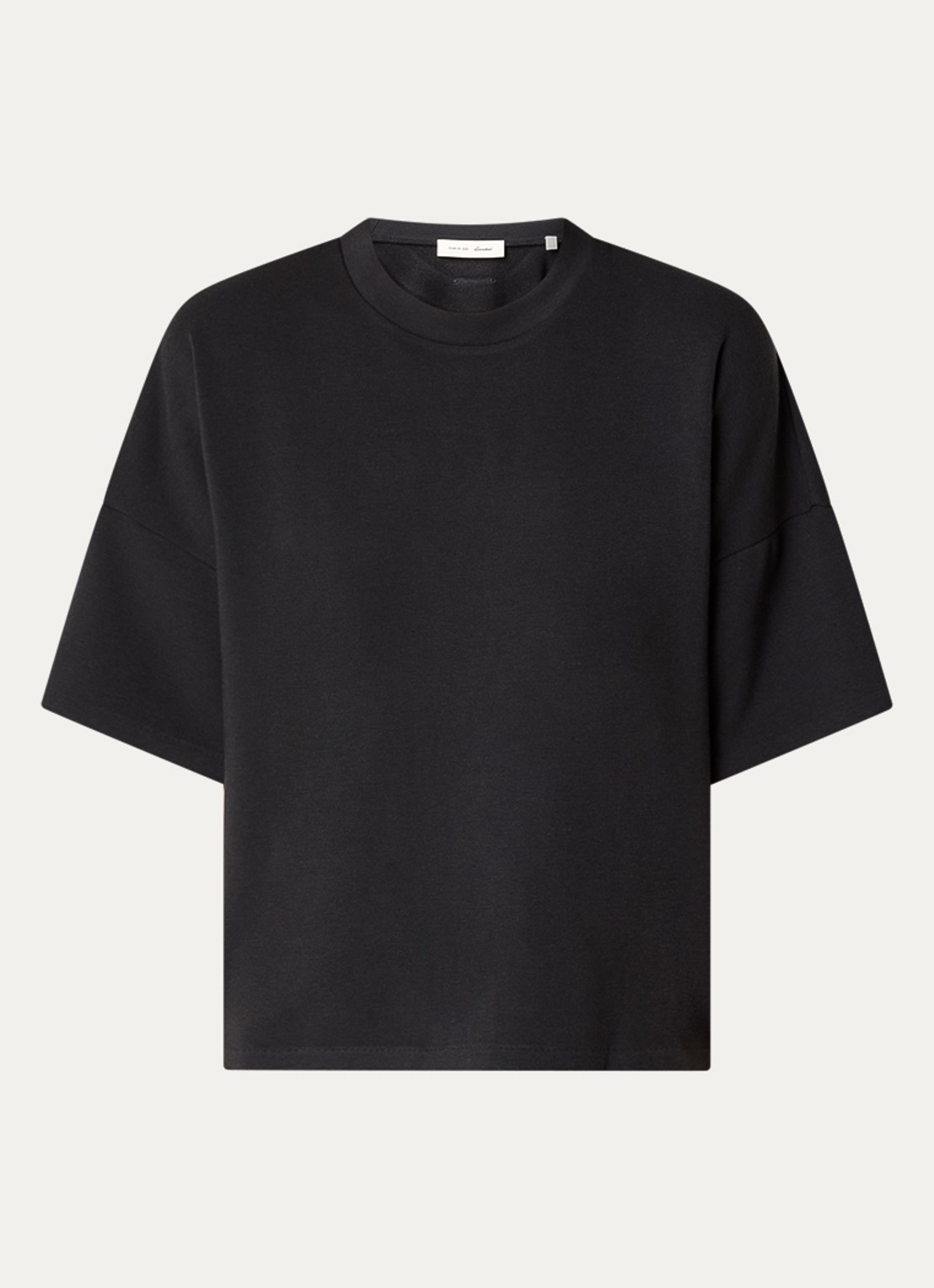 Fear of God Essentials T-shirt met logo en ronde hals - voorkant zwart
