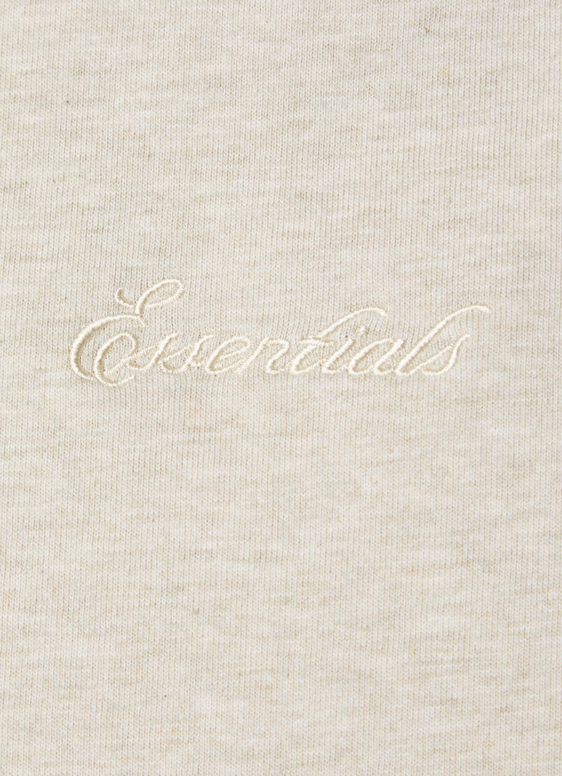 Fear of God Essentials T-shirt met logo en ronde hals - detail 3 antraciet