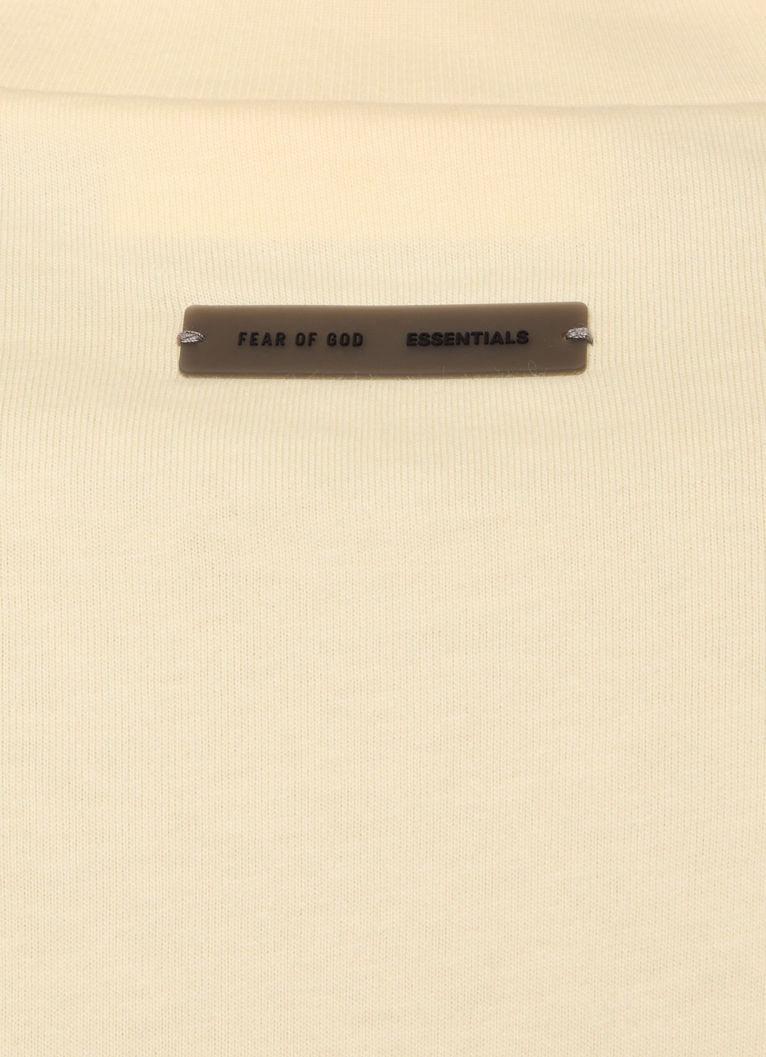 Fear of God Essentials T-shirt met logo - detail 2 lichtgeel