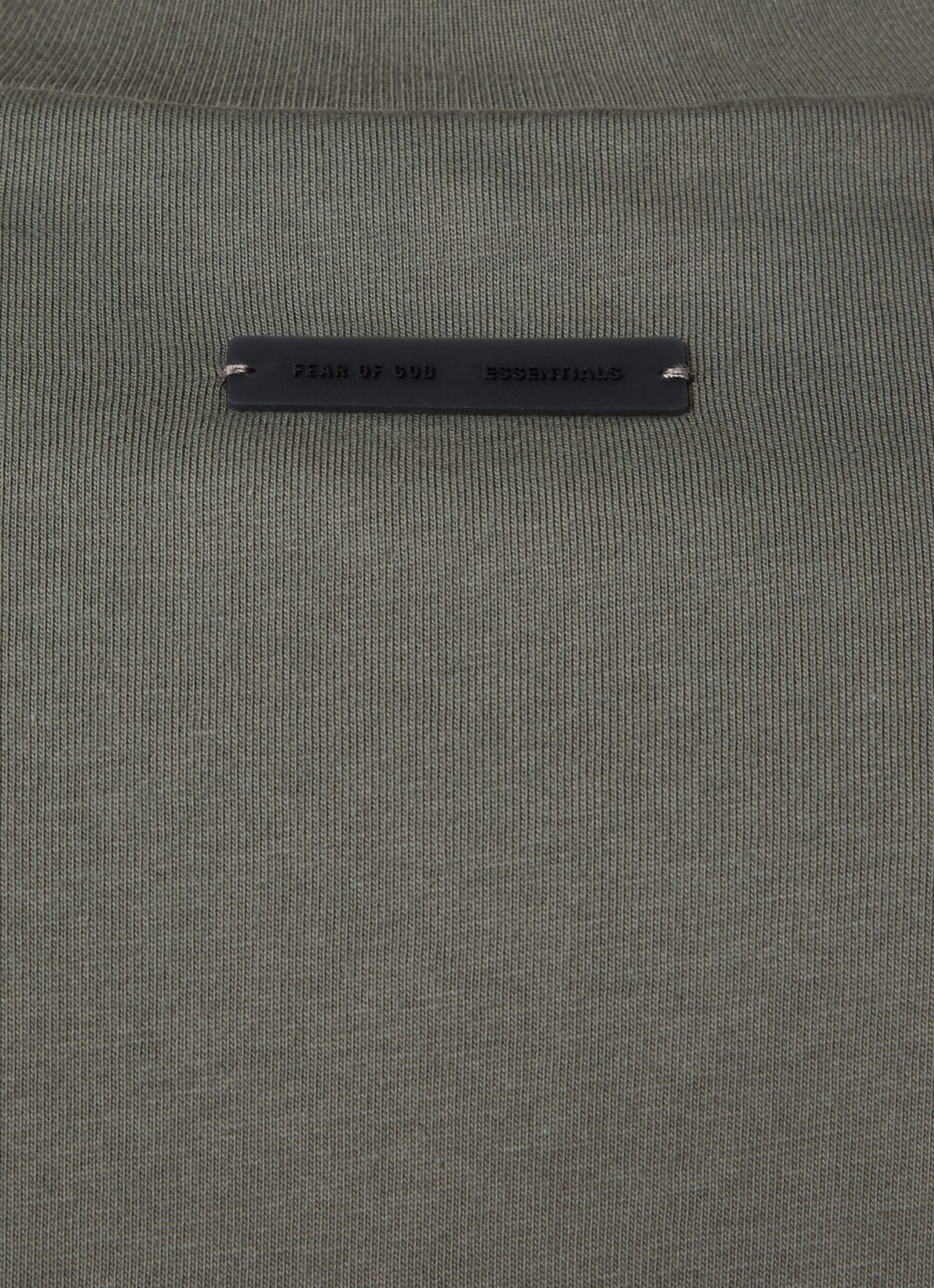 Fear of God Essentials T-shirt met logo - detail 5 olijfgroen