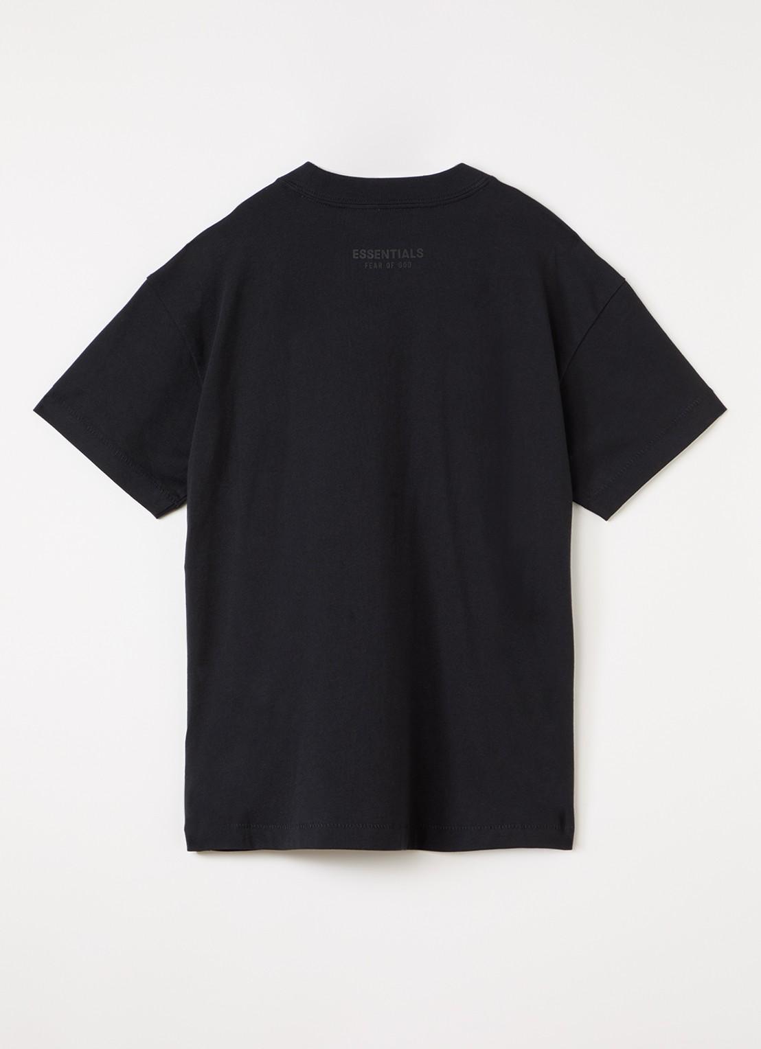 Fear of God Essentials T-shirt met logo - voorkant 2 zwart