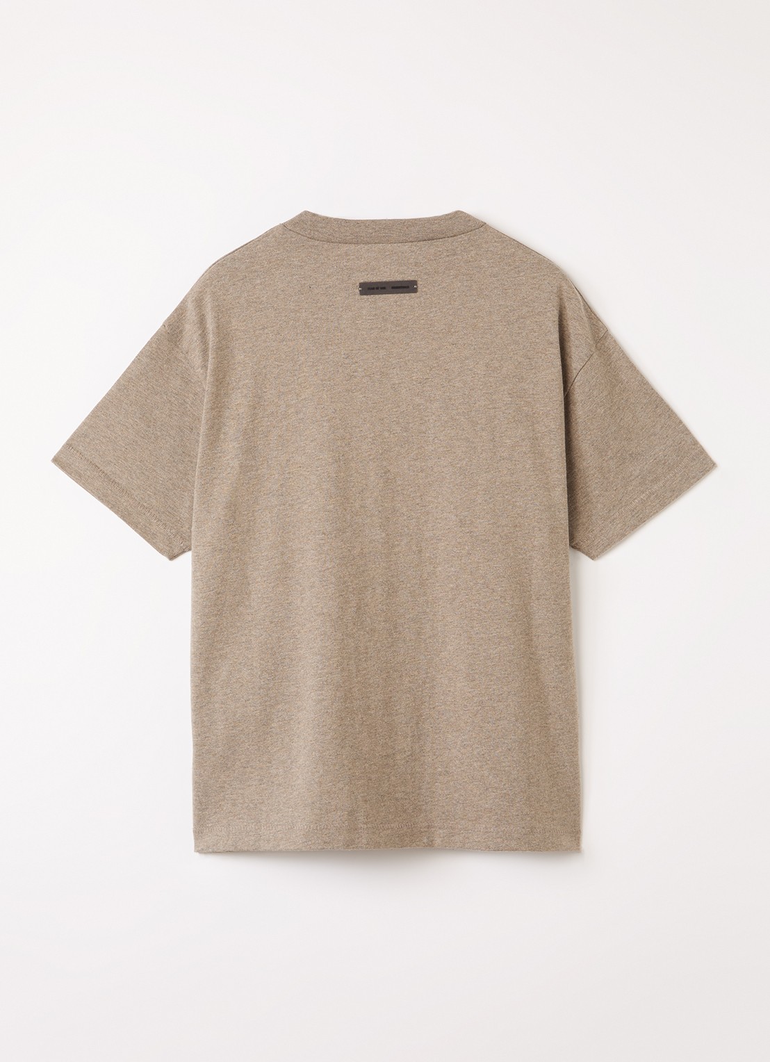 Fear of God Essentials T-shirt met logoprint - voorkant 2 lichtbruin