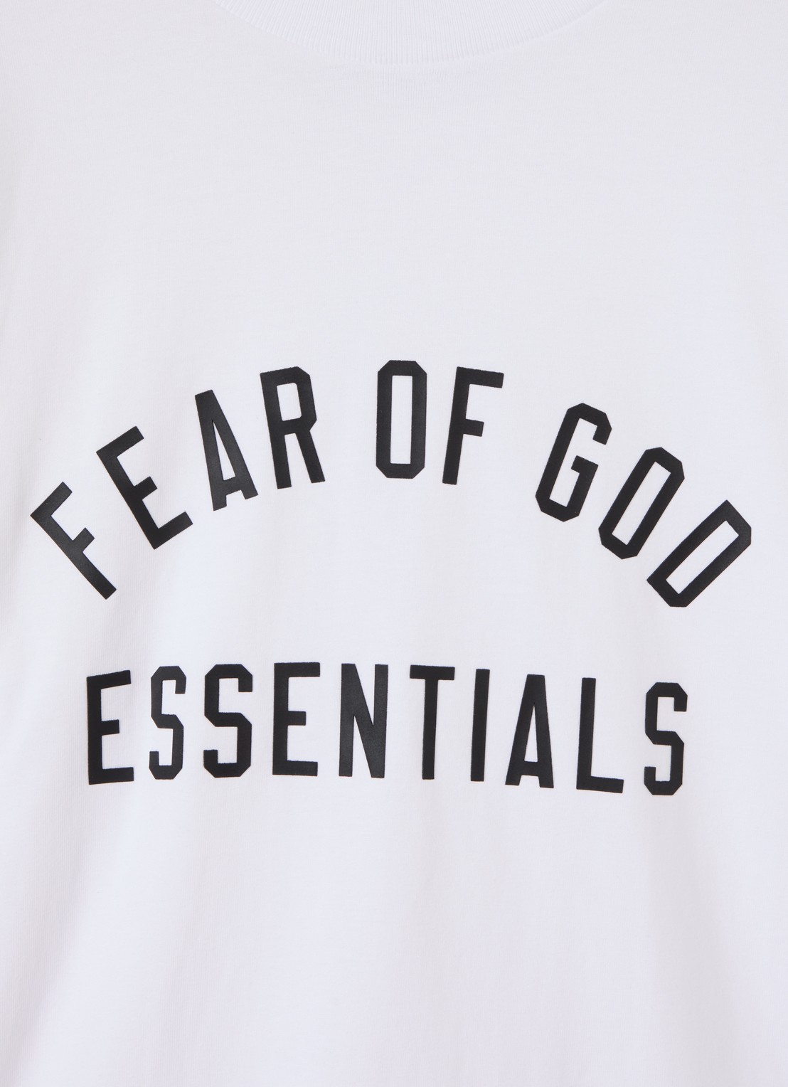 Fear of God Essentials T-shirt met logoprint - detail 3 wit