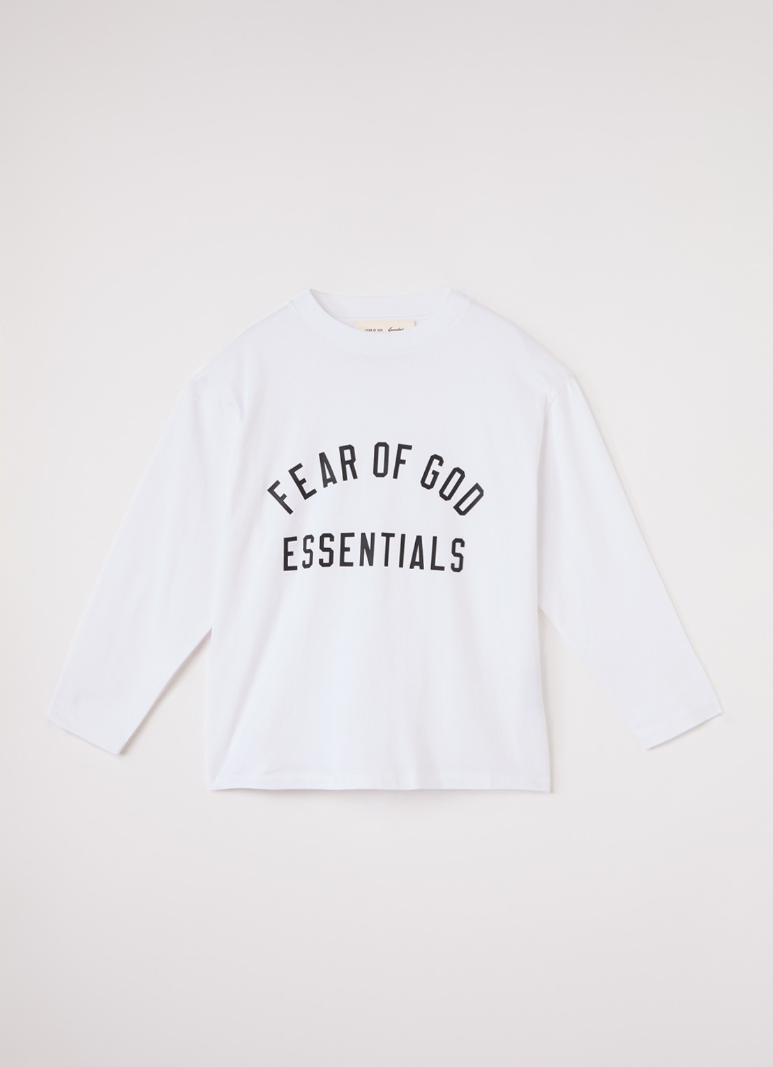Fear of God Essentials T-shirt met logoprint - voorkant wit