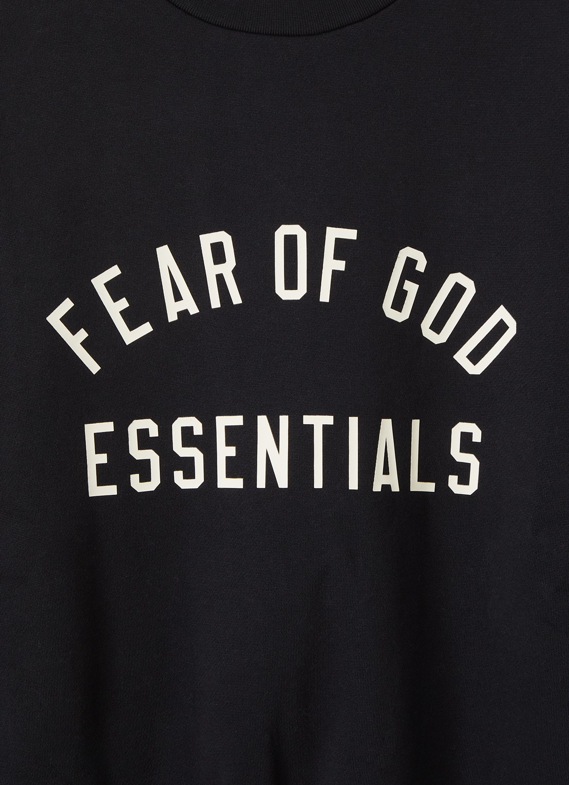 Fear of God Essentials T-shirt met logoprint - detail 3 zwart
