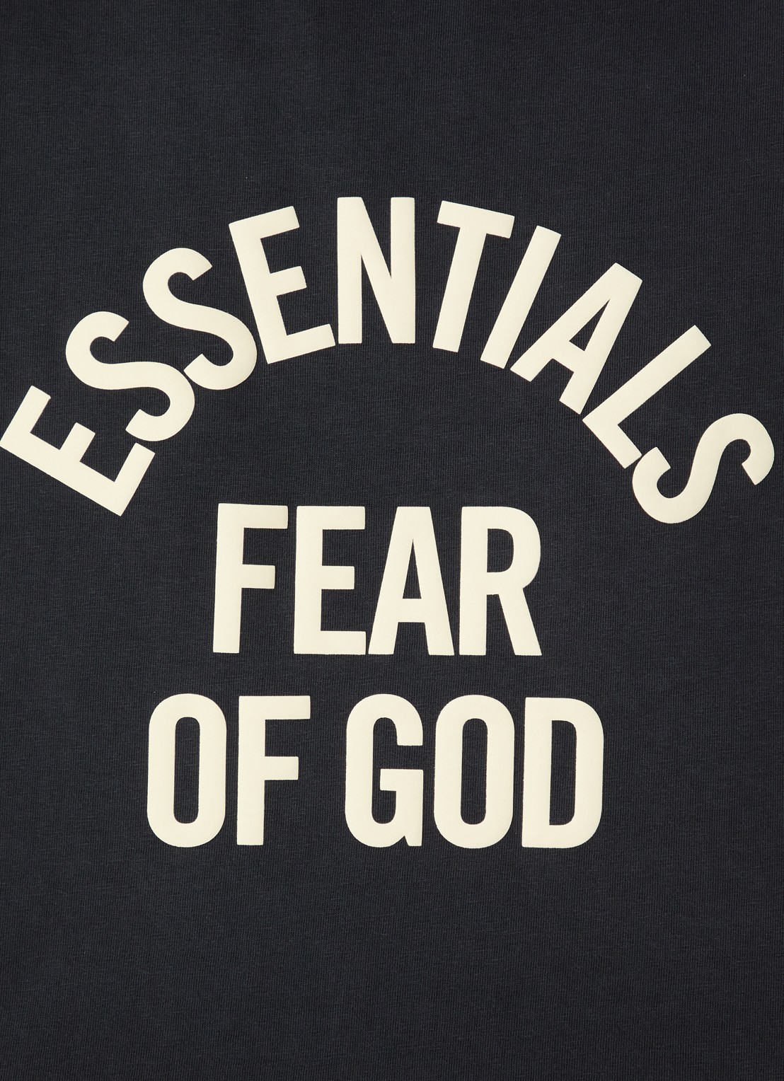 Fear of God Essentials T-shirt met logoprint - detail 2 antraciet