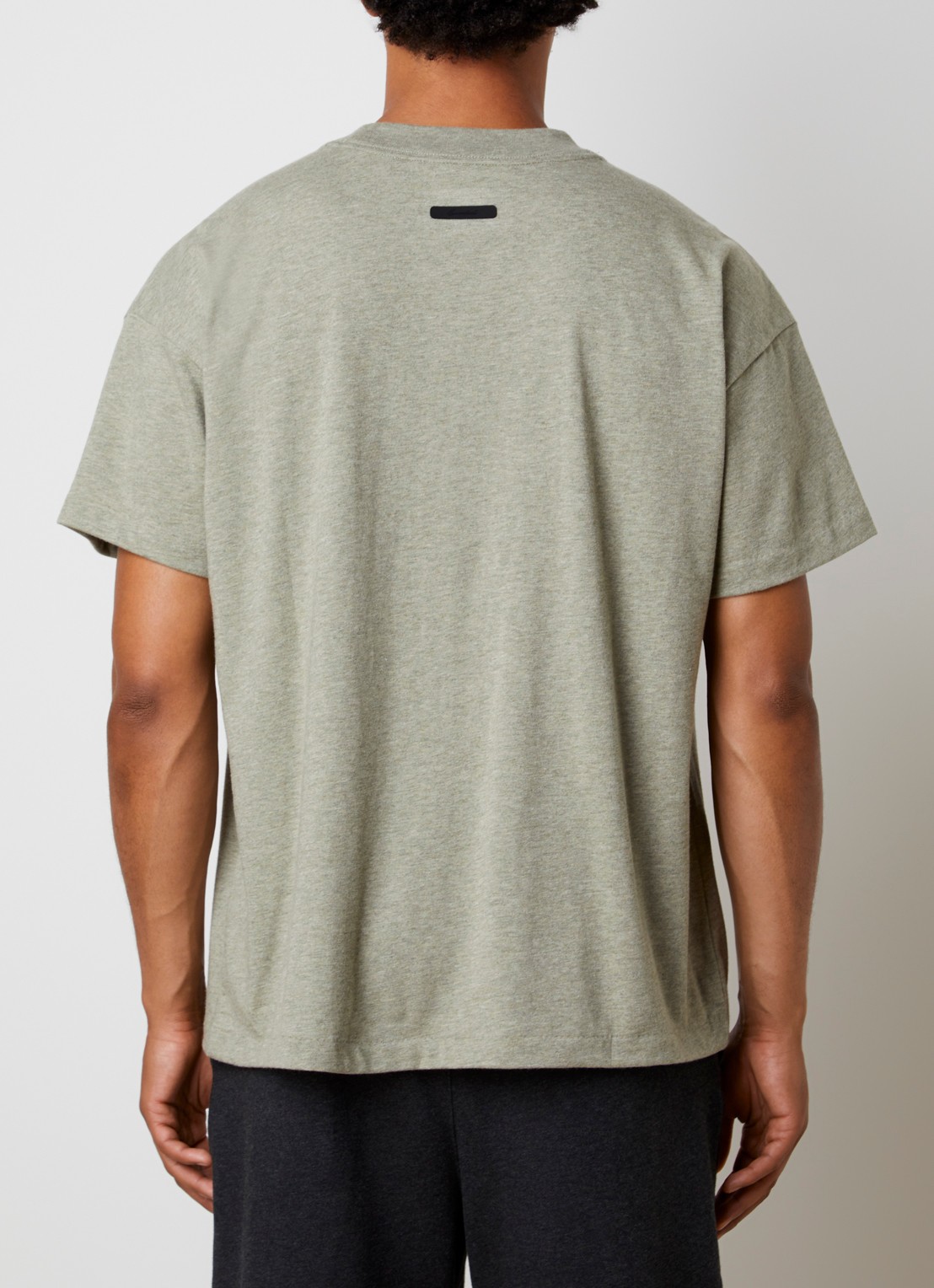Fear of God Essentials T-shirt met ronde hals - achterkant 3 lindegroen