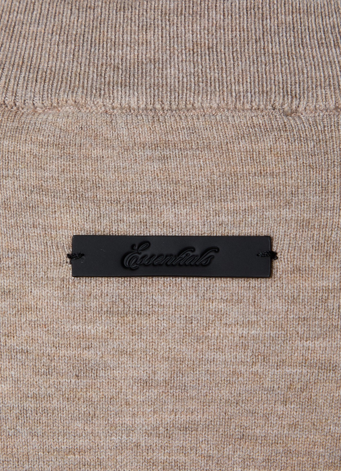 Fear of God Essentials T-shirt met ronde hals - detail 5 khaki