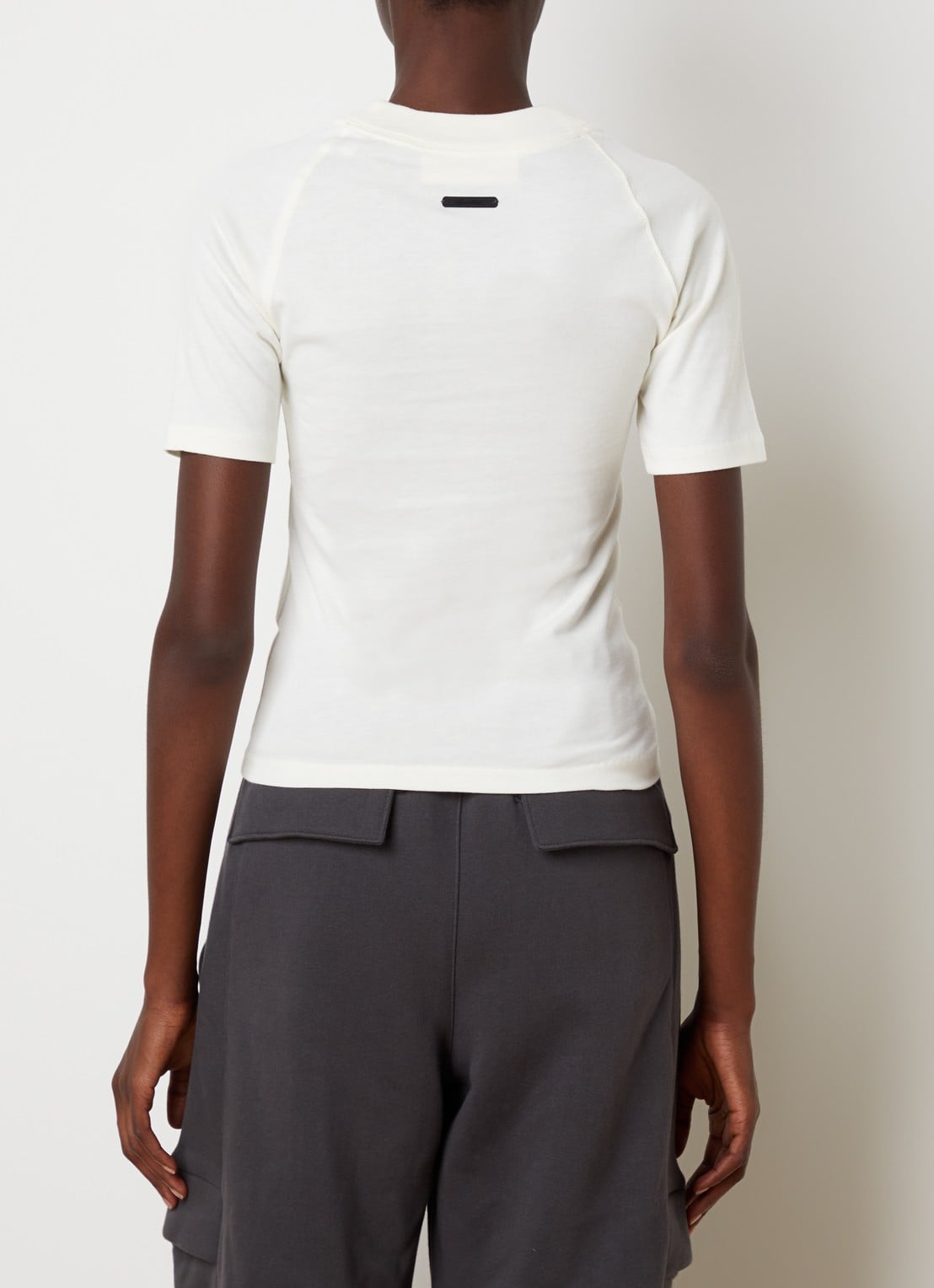 Fear of God Essentials T-shirt met ronde hals - achterkant 5 creme