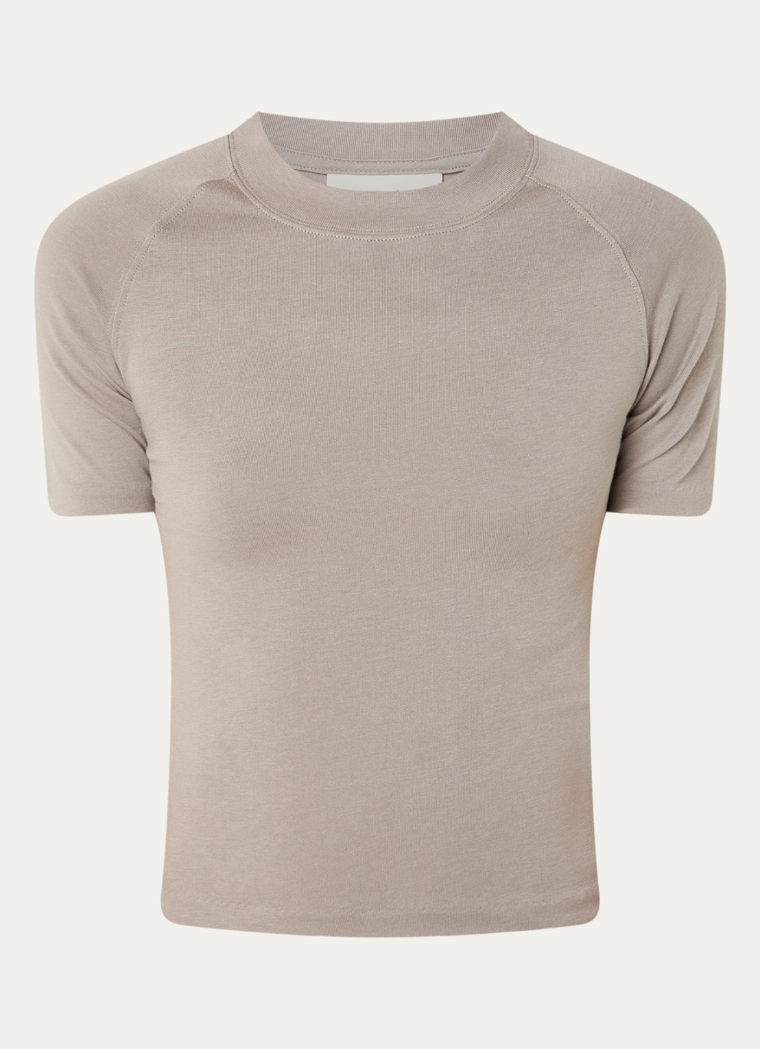 Fear of God Essentials T-shirt met ronde hals - voorkant taupe
