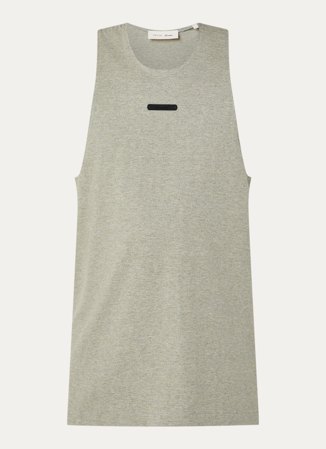 Fear of God Essentials Tanktop met logo - voorkant lindegroen