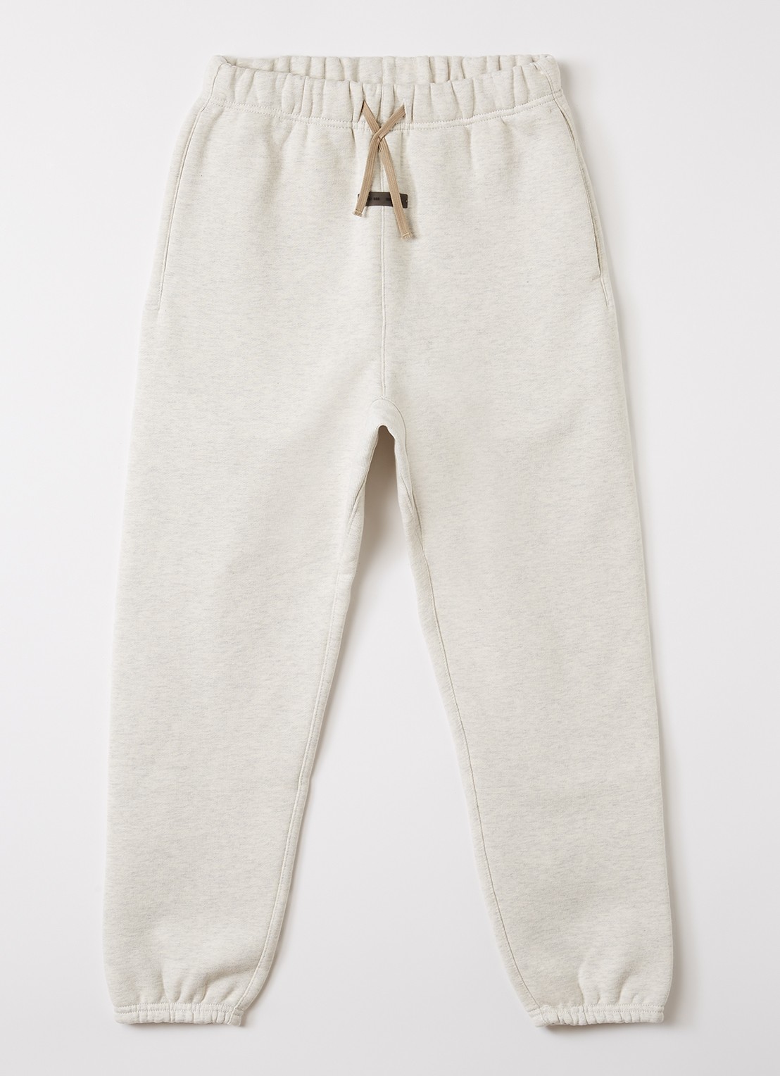 Fear of God Essentials Tapered fit joggingbroek met logo - voorkant 2 grijsmele