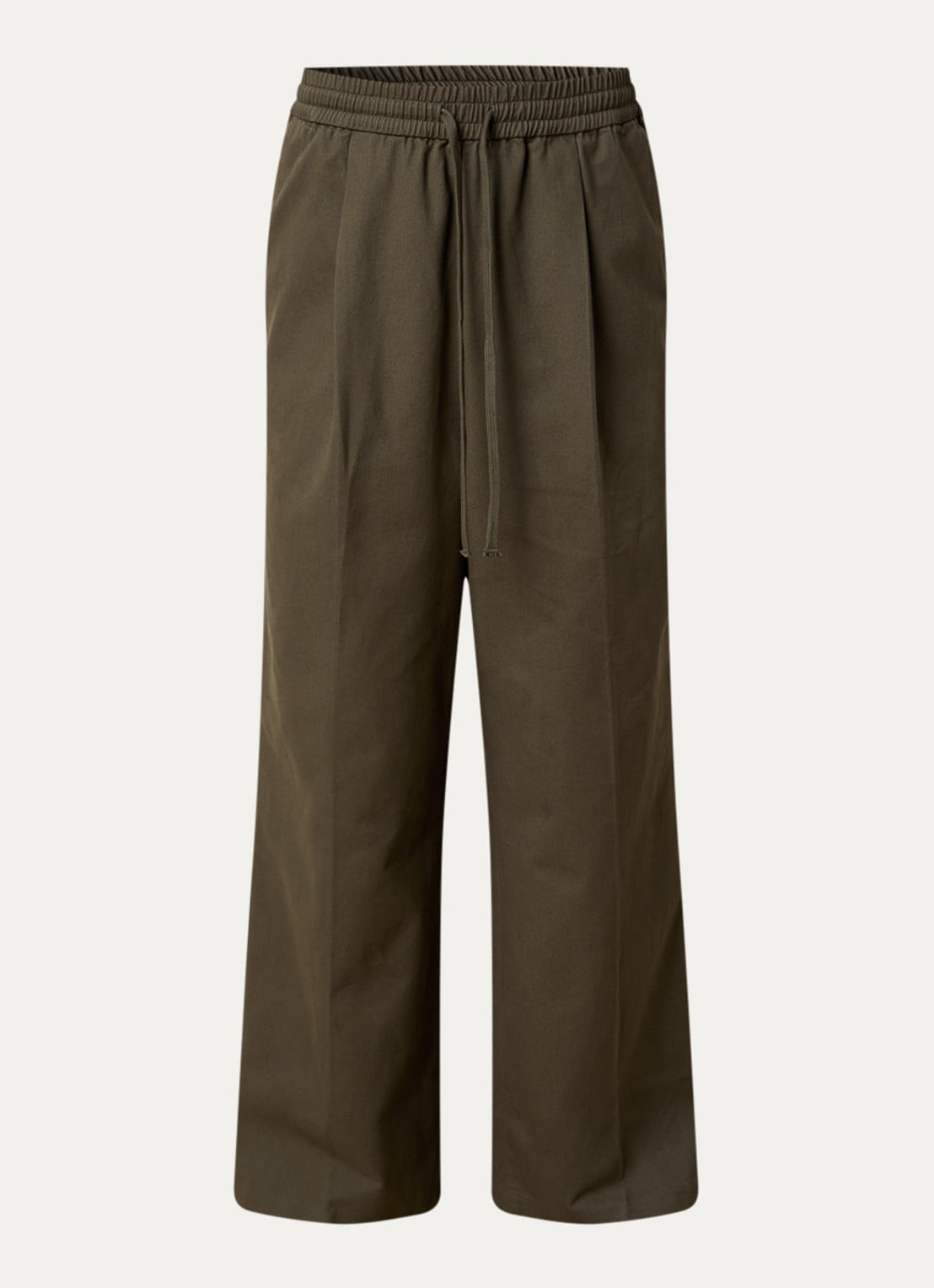 Fear of God Essentials Wide fit broek met steekzakken - voorkant bronsgroen