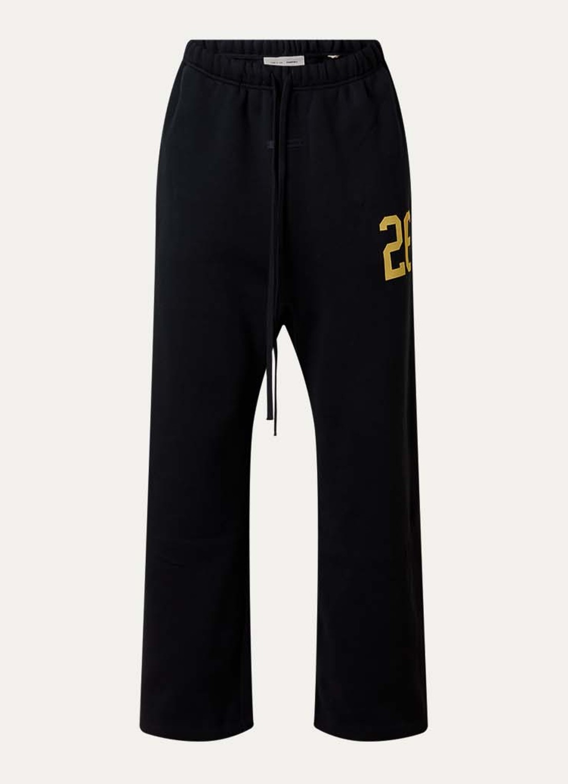 Fear of God Essentials Wide fit joggingbroek met flockprint - voorkant 5 zwart