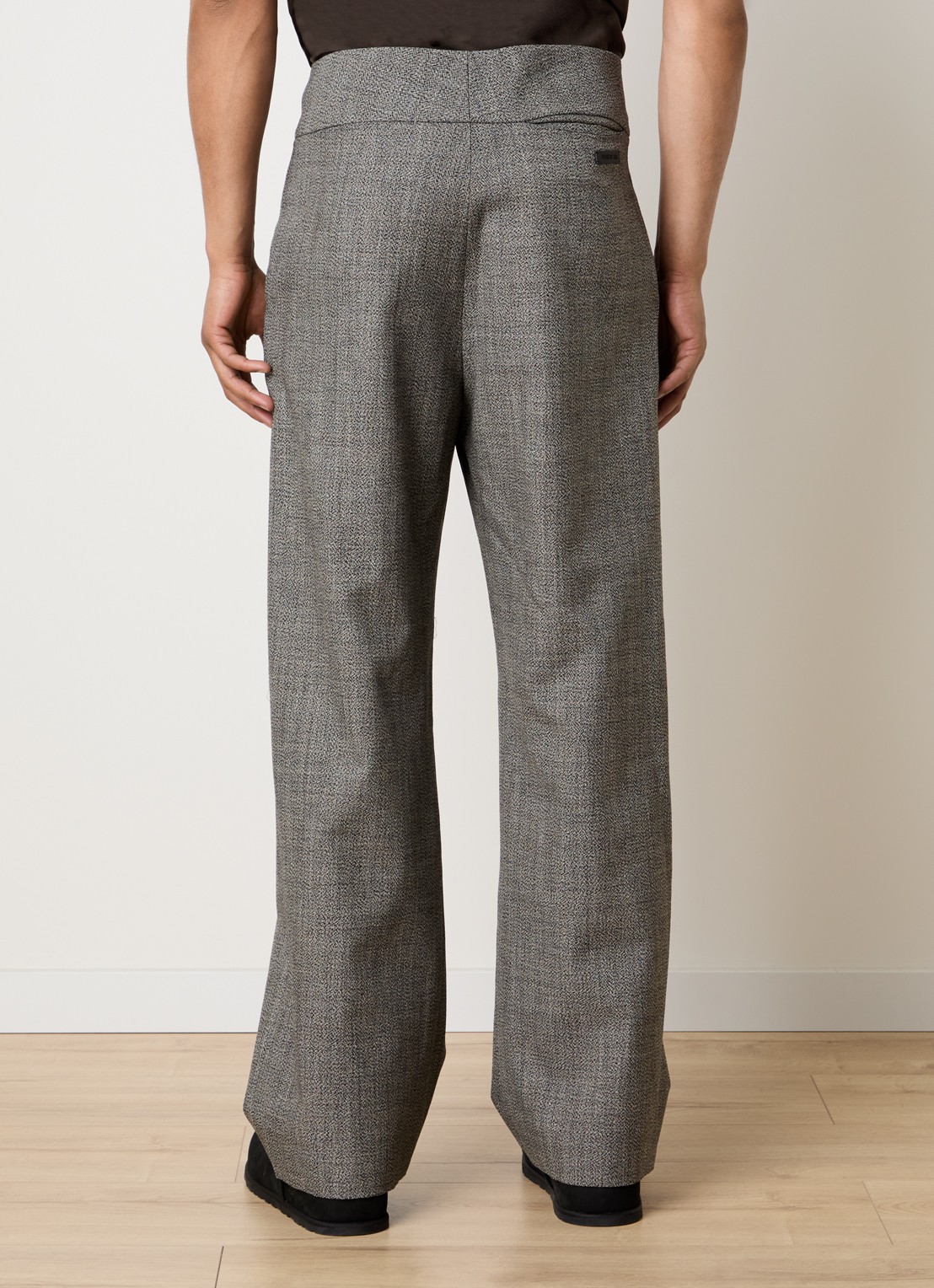 Fear of God Loose fit pantalon van scheerwol met steekzakken - achterkant 6 zwart