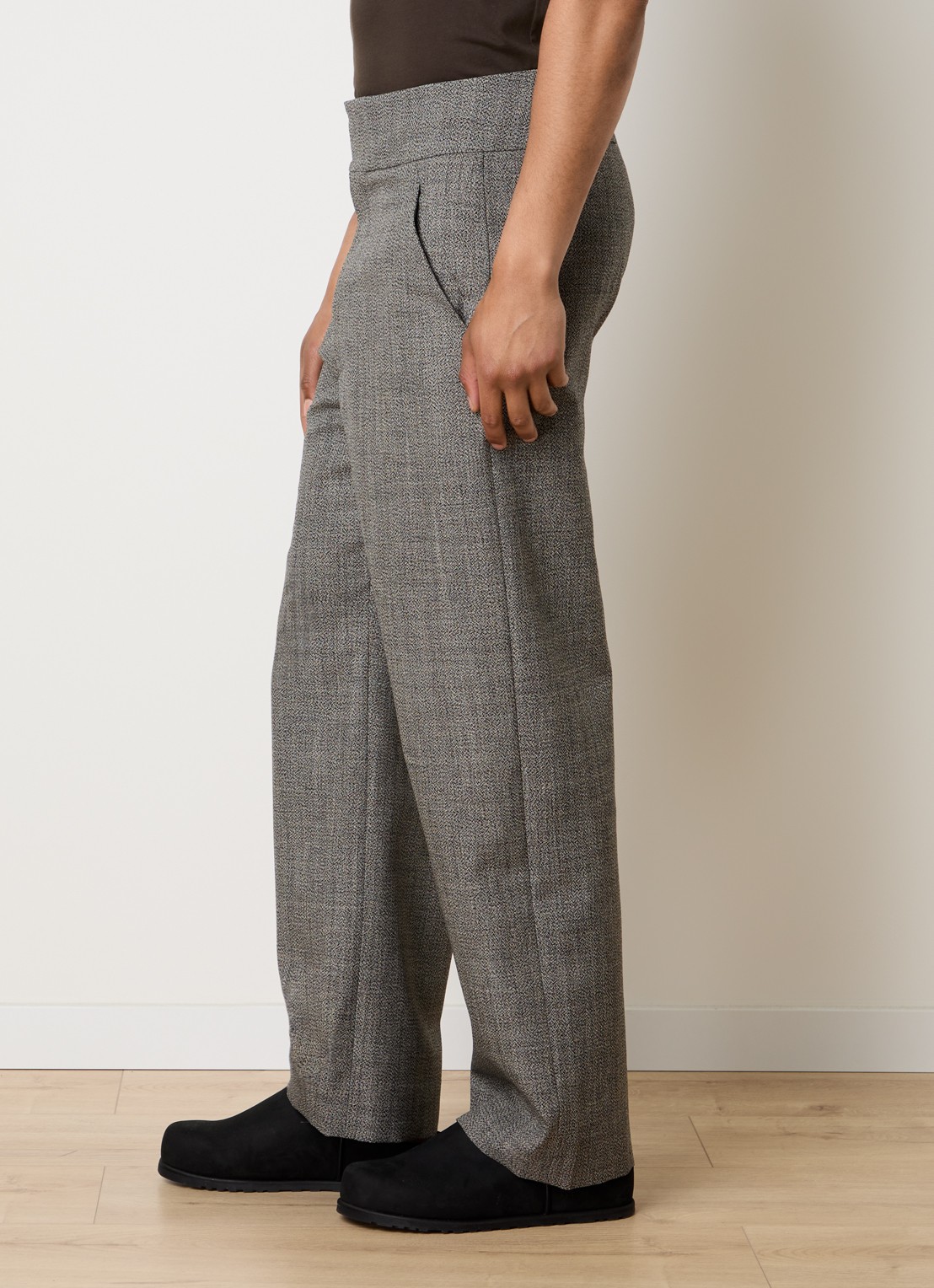 Fear of God Loose fit pantalon van scheerwol met steekzakken - detail 4 zwart