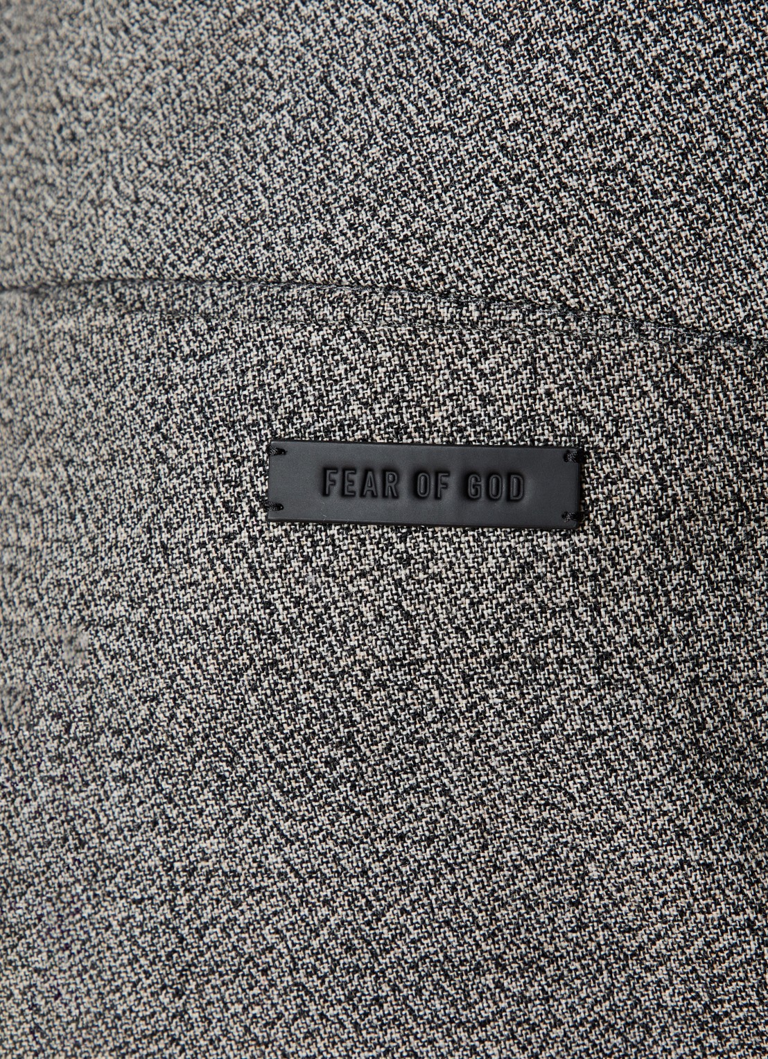 Fear of God Loose fit pantalon van scheerwol met steekzakken - detail 5 zwart