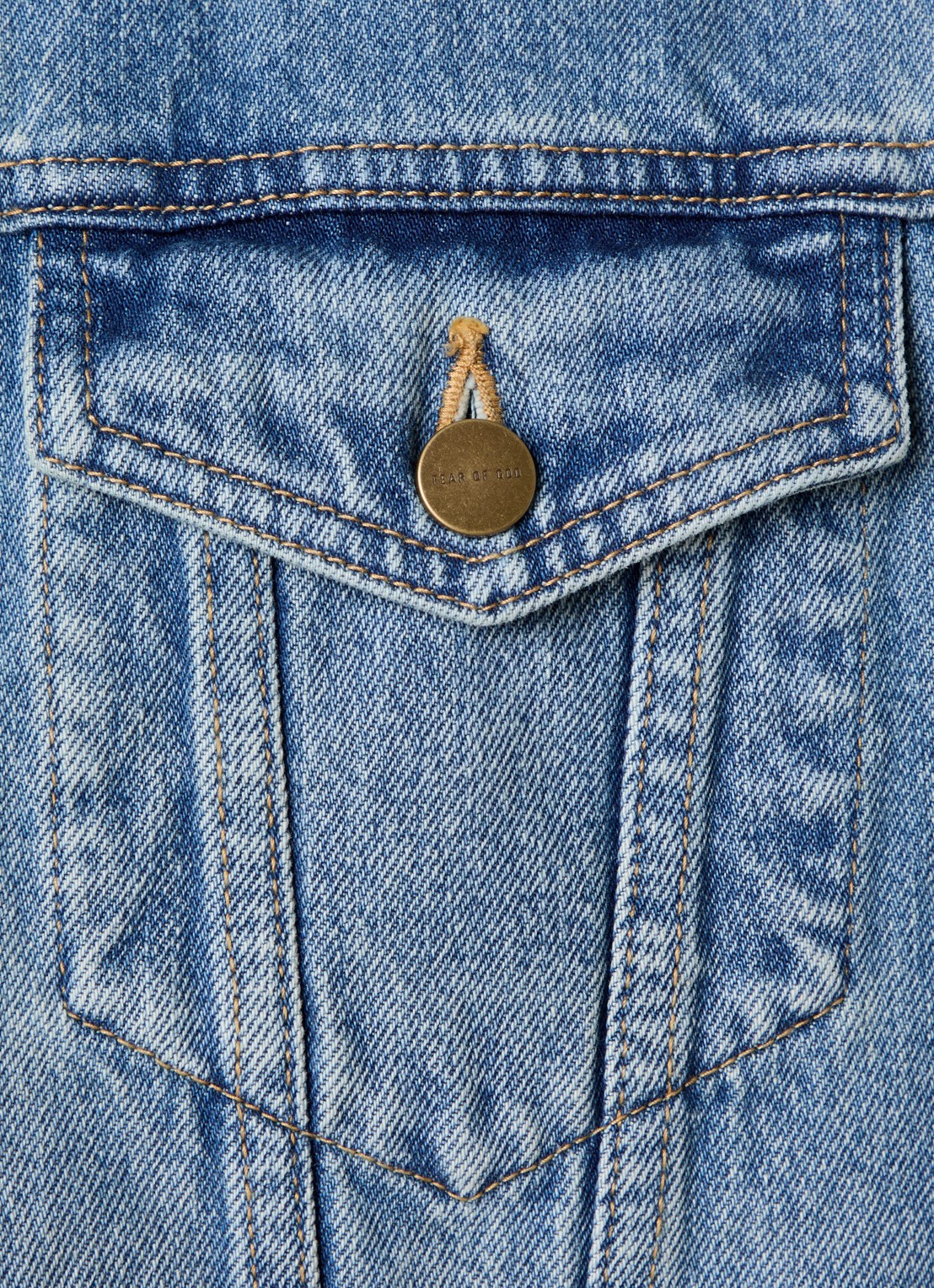 Fear of God Spijkerjas met borstzakken - detail 6 indigo