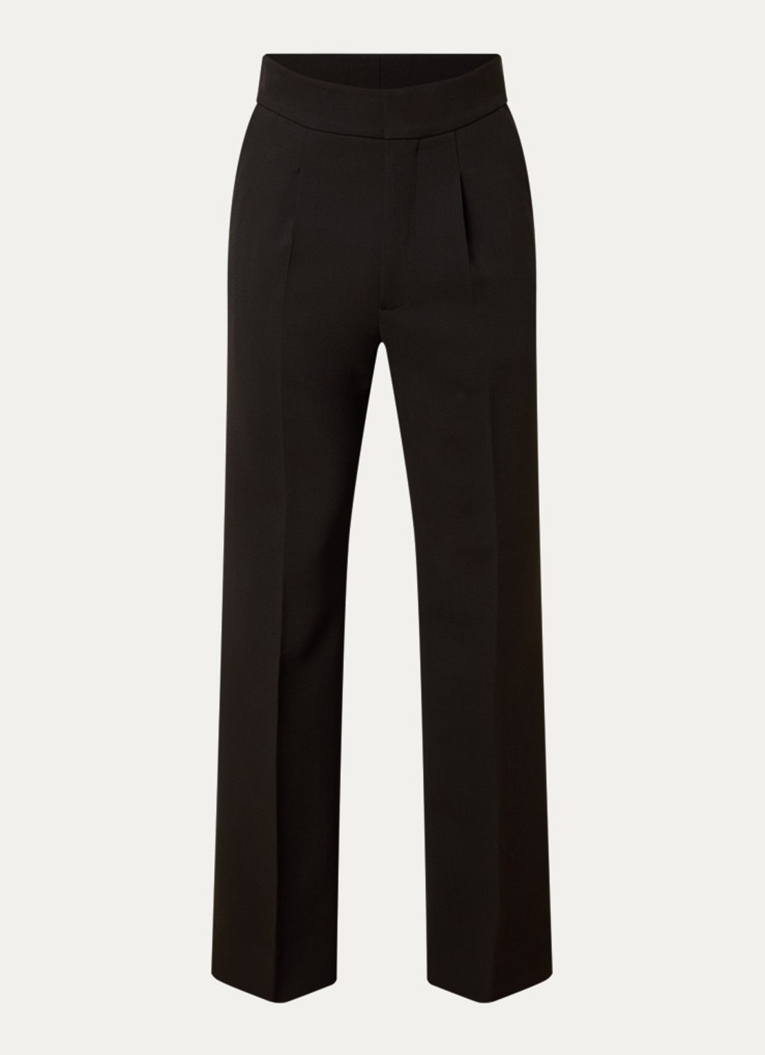Fear of God Straight fit pantalon in wolblend met steekzakken - voorkant 2 donkerbruin